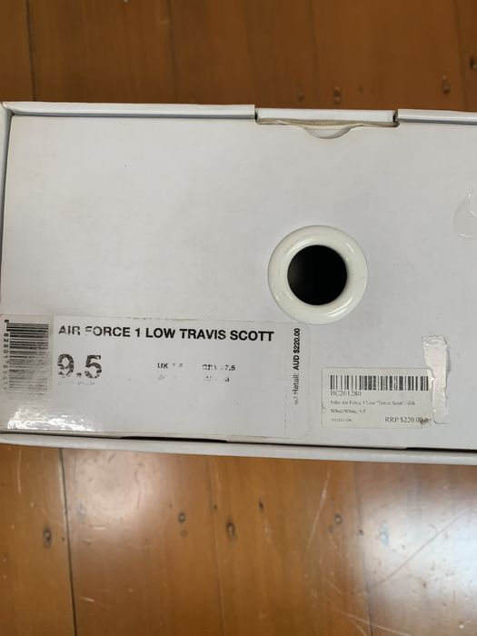 travis scott white af1