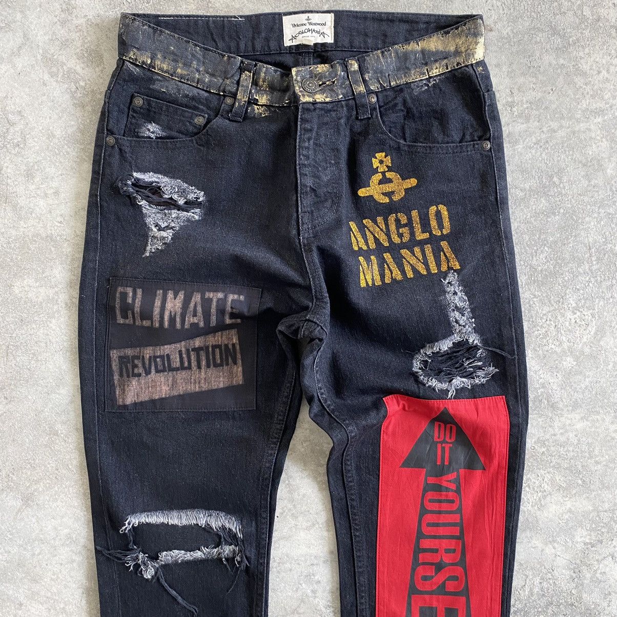 Vivienne Westwood Archive Vivienne Westwood Anglomania Ripped Denim Size 30" / US 8 / IT 44 - 1 Thumbnail