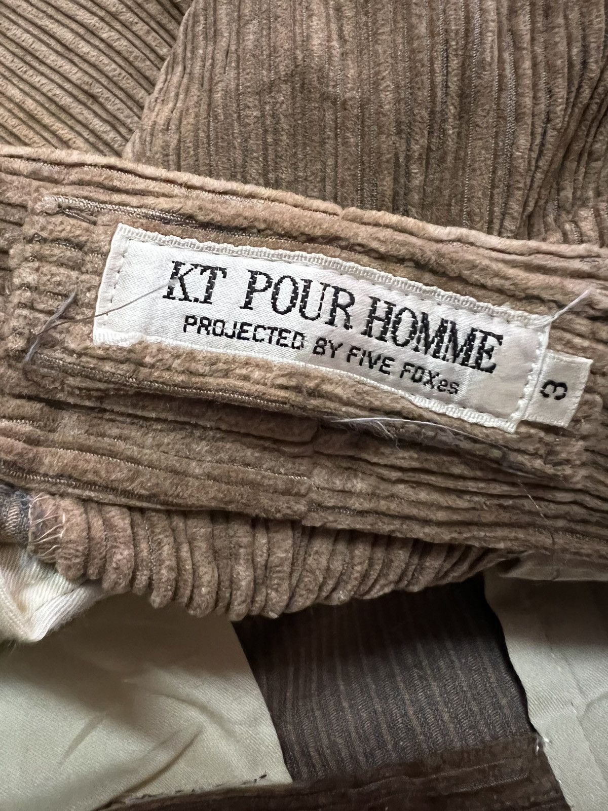 Vintage Vintage KT Pour Homme By Fove Foxes Corduroy Pants Size US 30 / EU 46 - 5 Thumbnail
