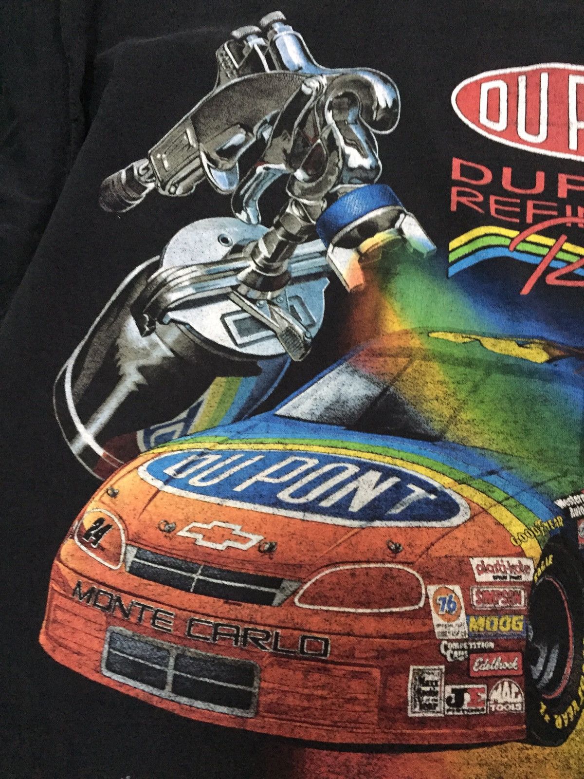 Vintage Vintage 90s Dupont Refinish Racing Car Tee.Chase Race wear Size US L / EU 52-54 / 3 - 12 Thumbnail