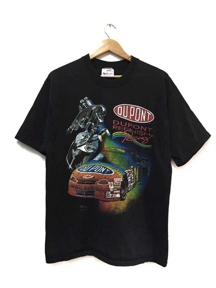 Vintage Vintage 90s Dupont Refinish Racing Car Tee.Chase Race wear Size US L / EU 52-54 / 3 - 1 Thumbnail