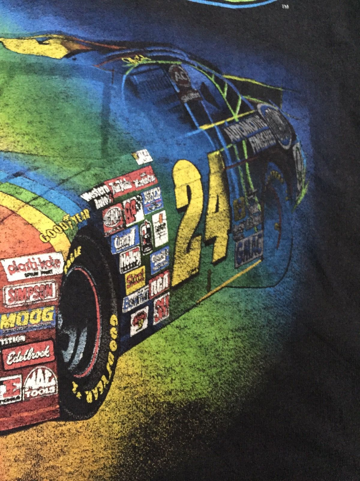 Vintage Vintage 90s Dupont Refinish Racing Car Tee.Chase Race wear Size US L / EU 52-54 / 3 - 13 Thumbnail