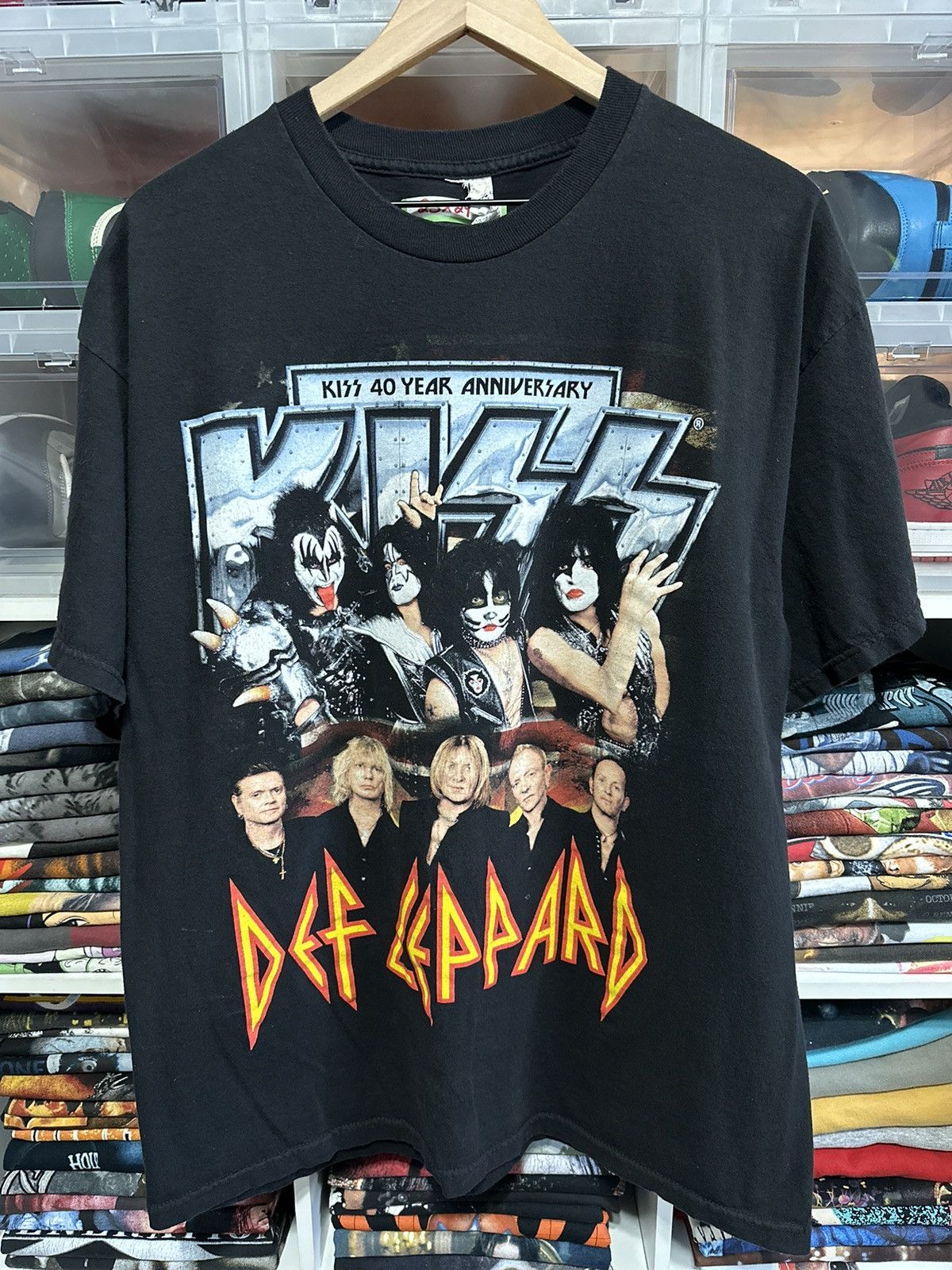 2014 Kiss Def Leppard Band Tour Tee XL