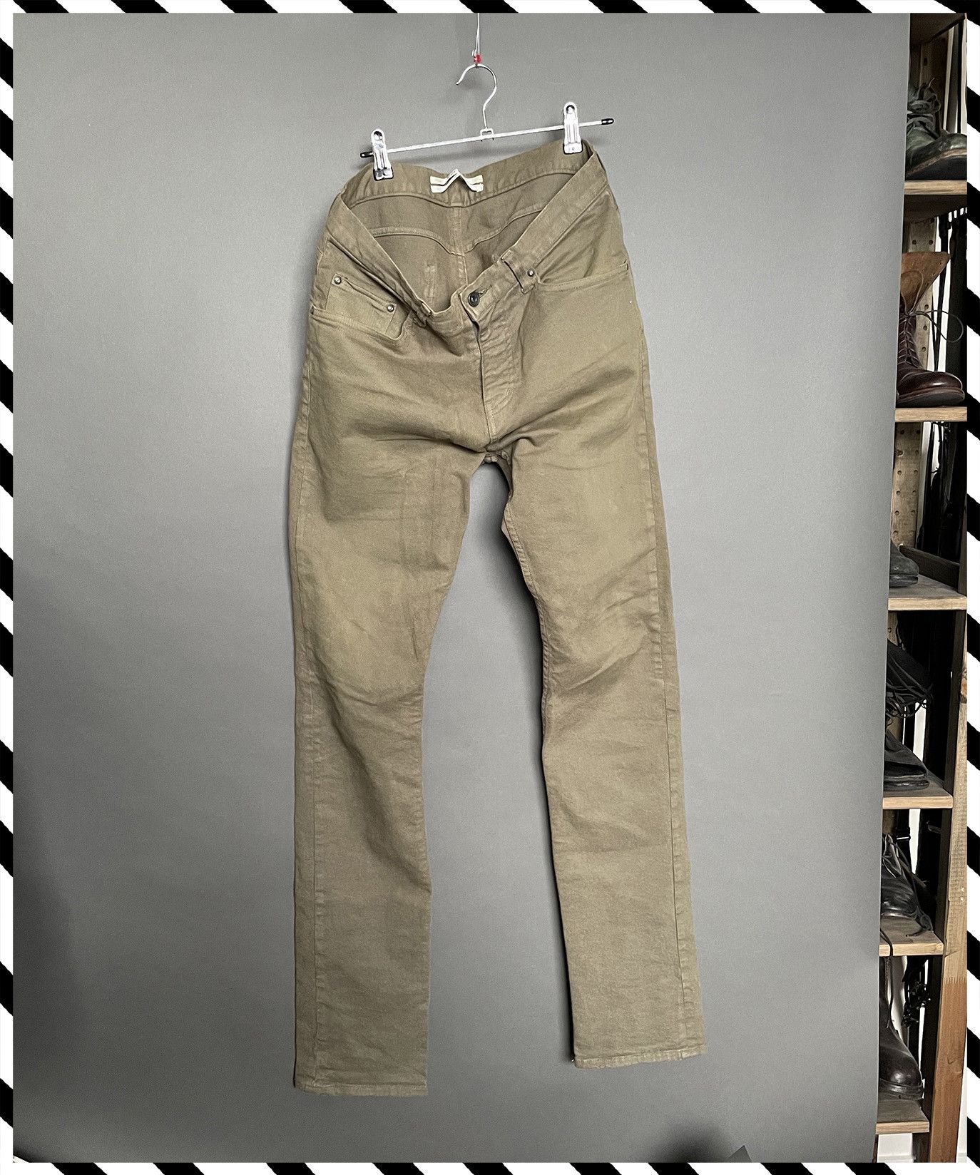 Robert Geller Olive Stretch Jeans Size US 34 / EU 50 - 1 Thumbnail