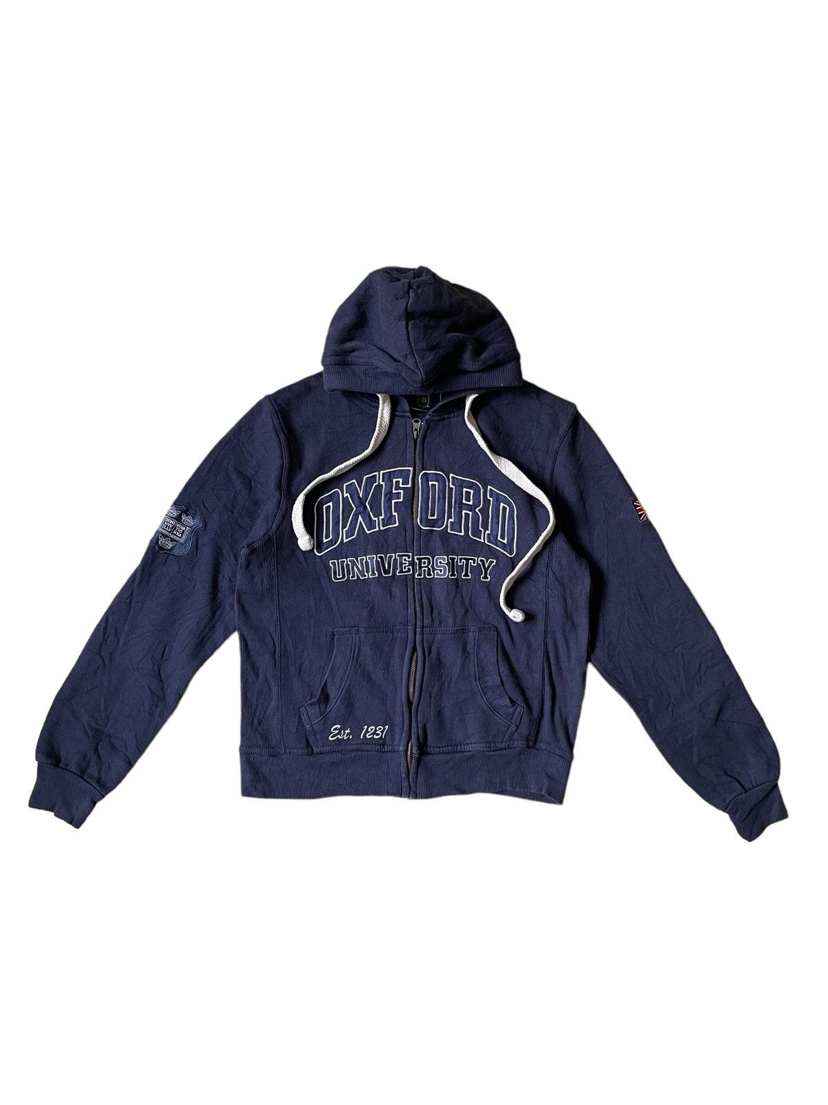Vintage University Of Oxford Collection Embroidery Spellout Hoodie Size S / US 4 / IT 40 - 1 Thumbnail