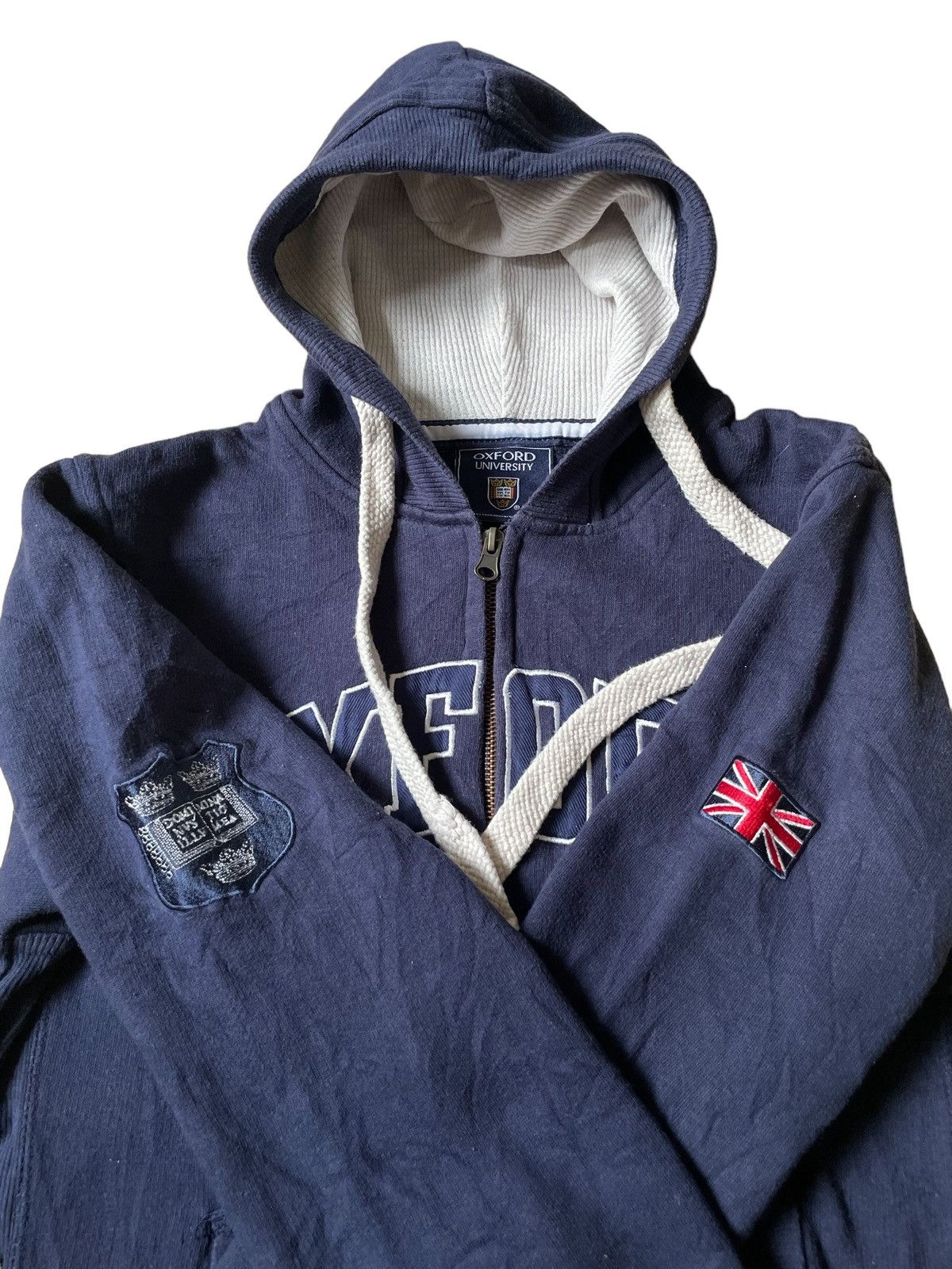 Vintage University Of Oxford Collection Embroidery Spellout Hoodie Size S / US 4 / IT 40 - 7 Thumbnail