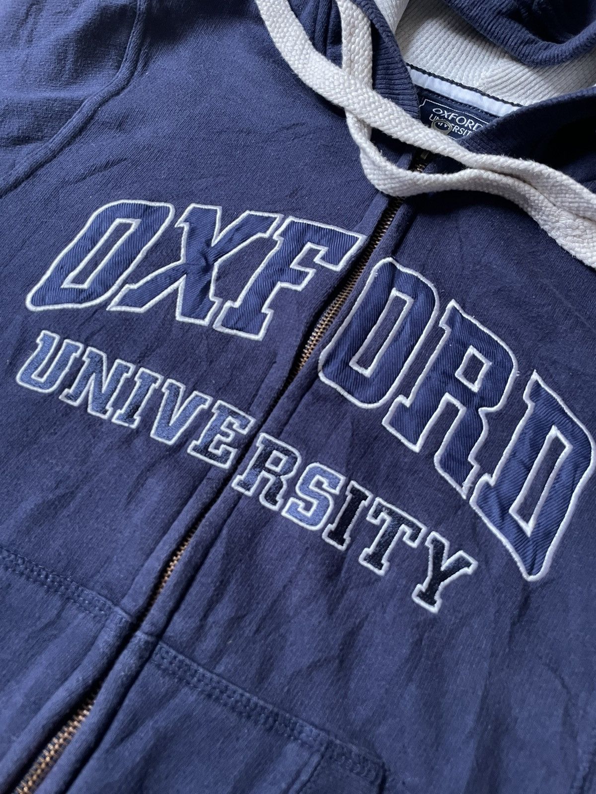 Vintage University Of Oxford Collection Embroidery Spellout Hoodie Size S / US 4 / IT 40 - 12 Thumbnail