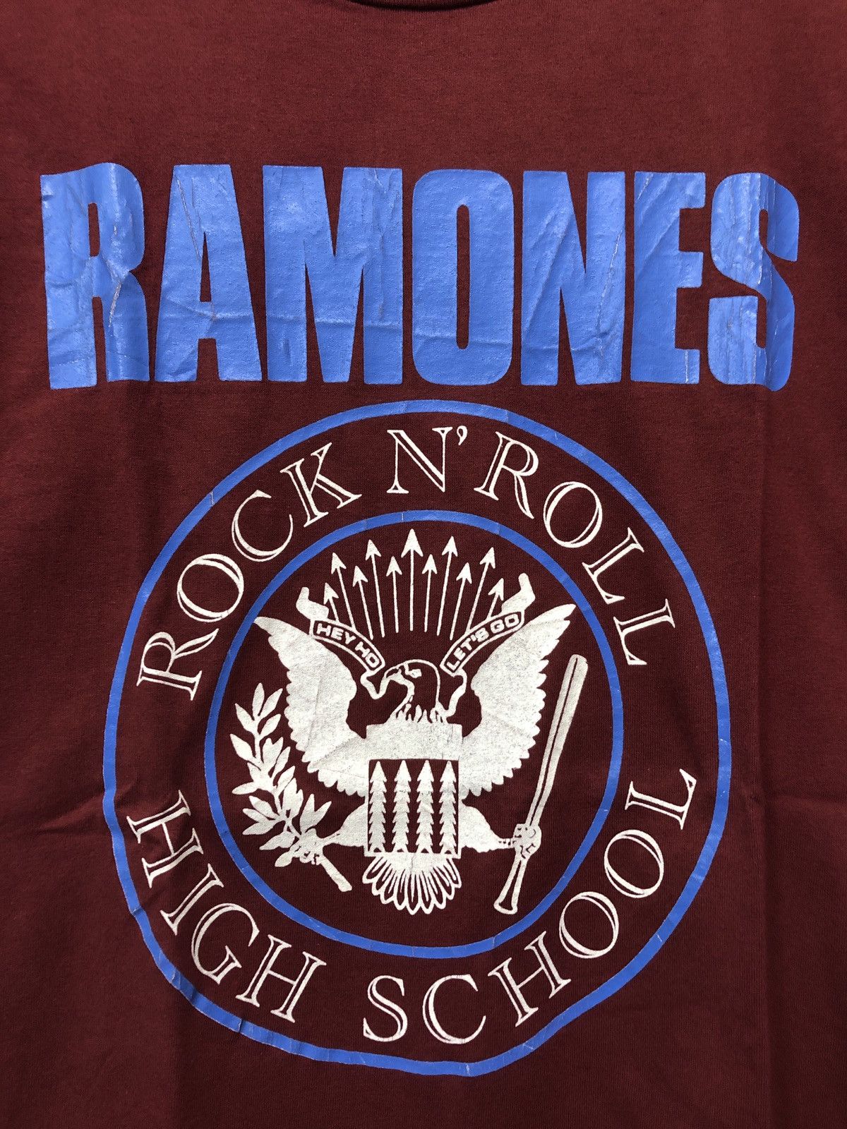 Band Tees × Vintage Vintage 90s Ramones Rock N Roll High School T-Shirt Size US M / EU 48-50 / 2 - 2 Thumbnail