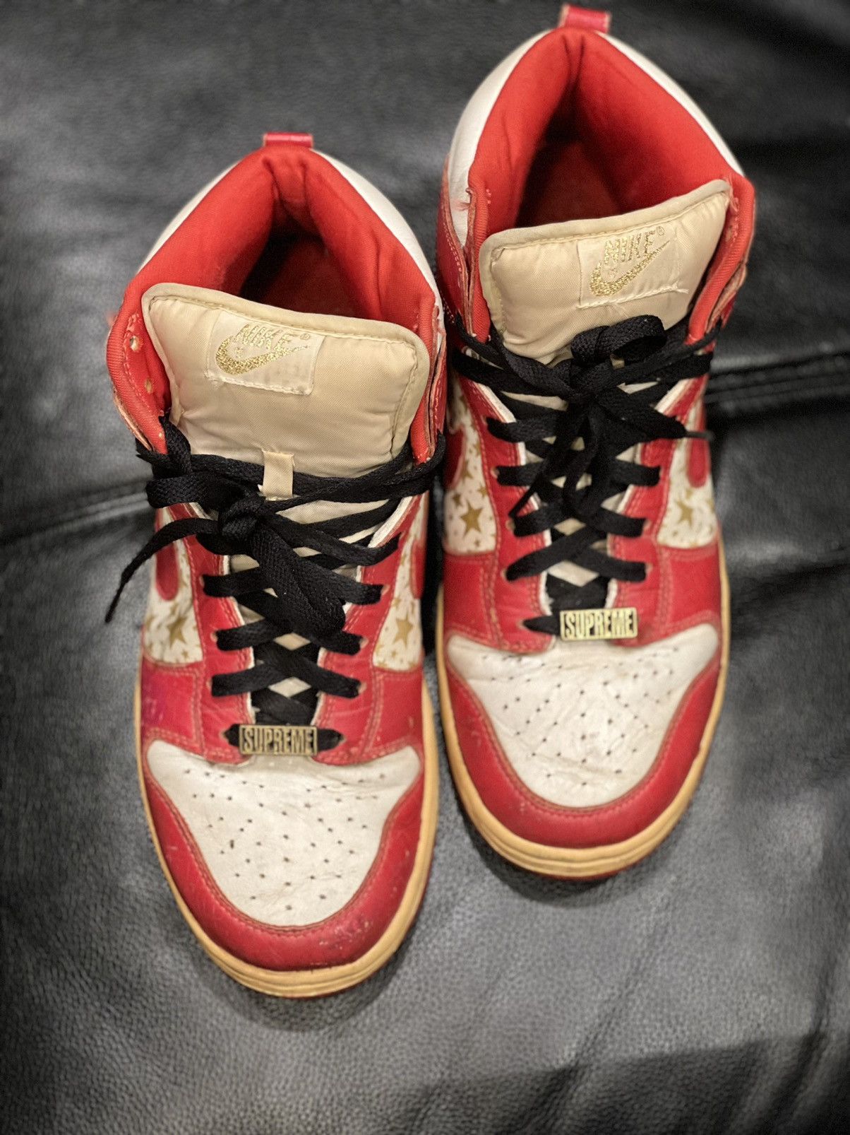 Nike × Supreme Supreme x Dunk High Pro SB Red 2003 Size US 9.5 / EU 42-43 - 3 Thumbnail