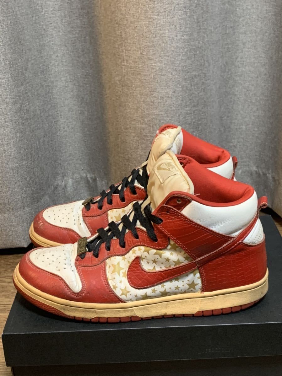 Nike × Supreme Supreme x Dunk High Pro SB Red 2003 Size US 9.5 / EU 42-43 - 7 Thumbnail