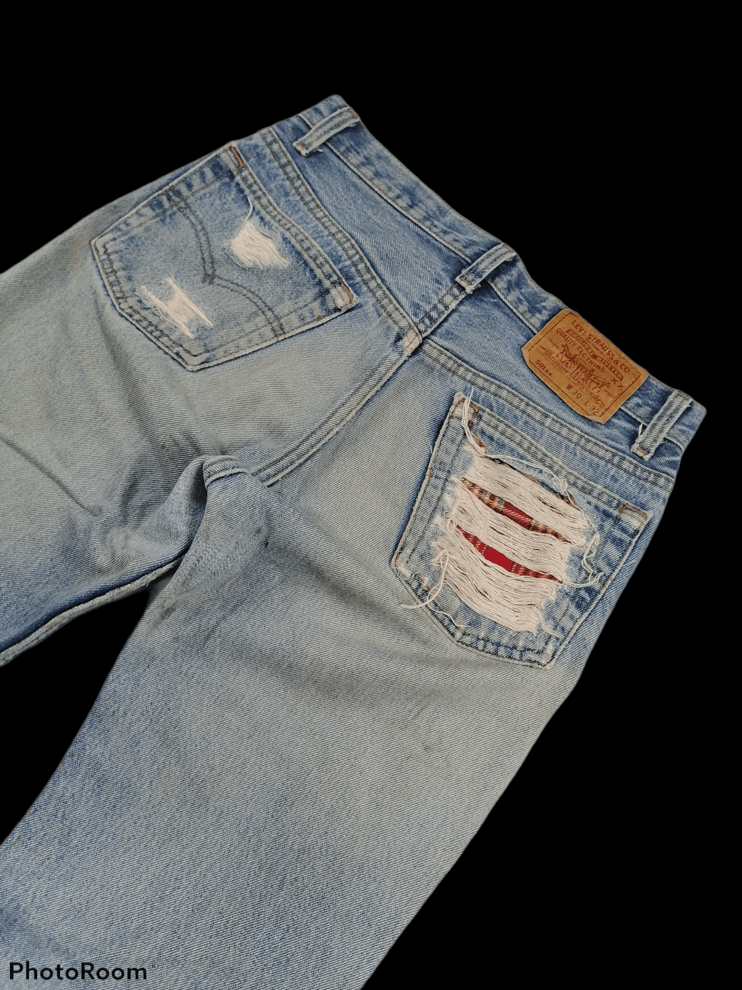 Levi's Vintage Clothing ⚡KURT COBAIN⚡Vintage Levi's 501xx Distressed Denim Pants Size US 29 - 10 Thumbnail