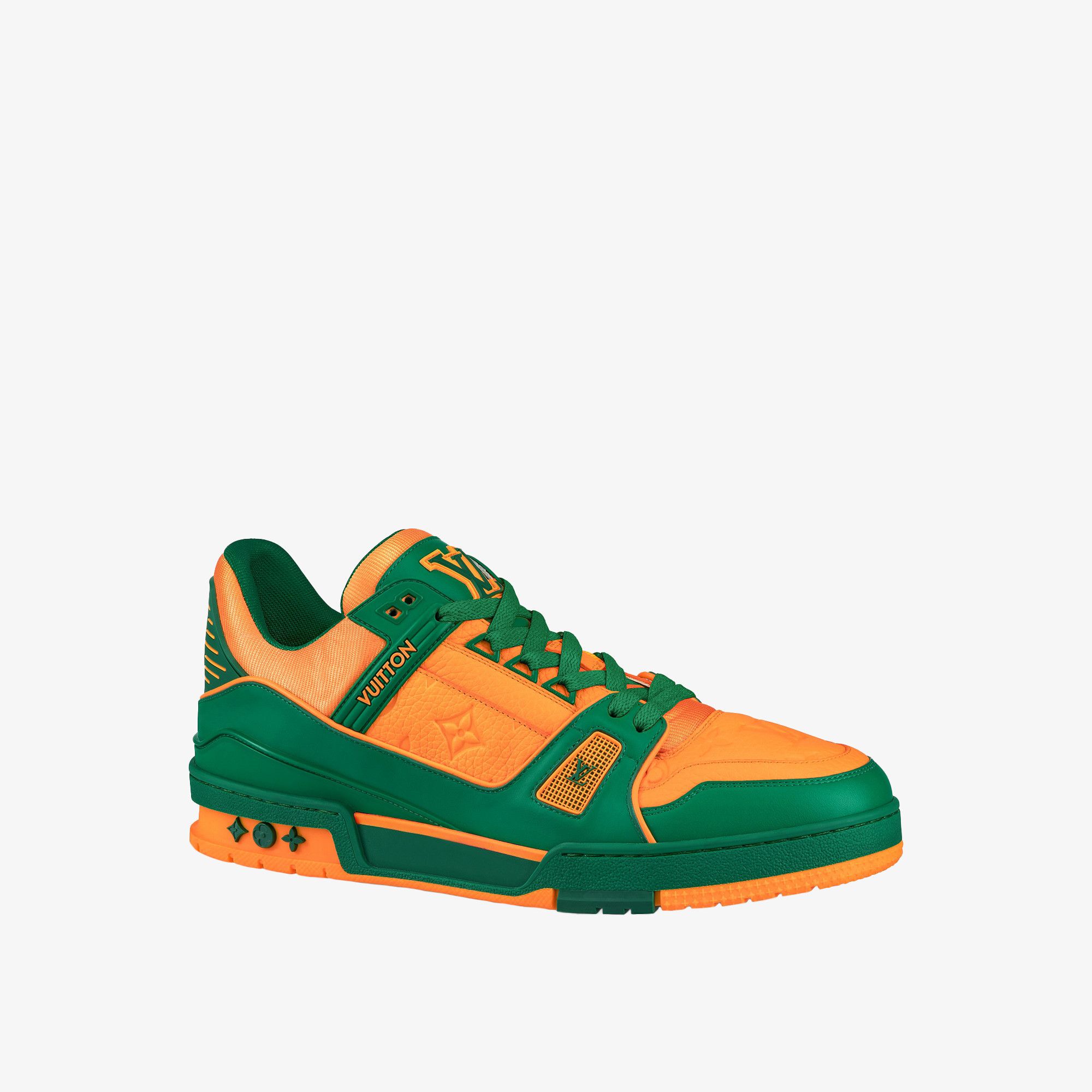 Louis Vuitton LOUIS VUITTON TRAINER SNEAKER MONOGRAM GREEN LV10.5 Size US 11.5 / EU 44-45 - 10 Thumbnail
