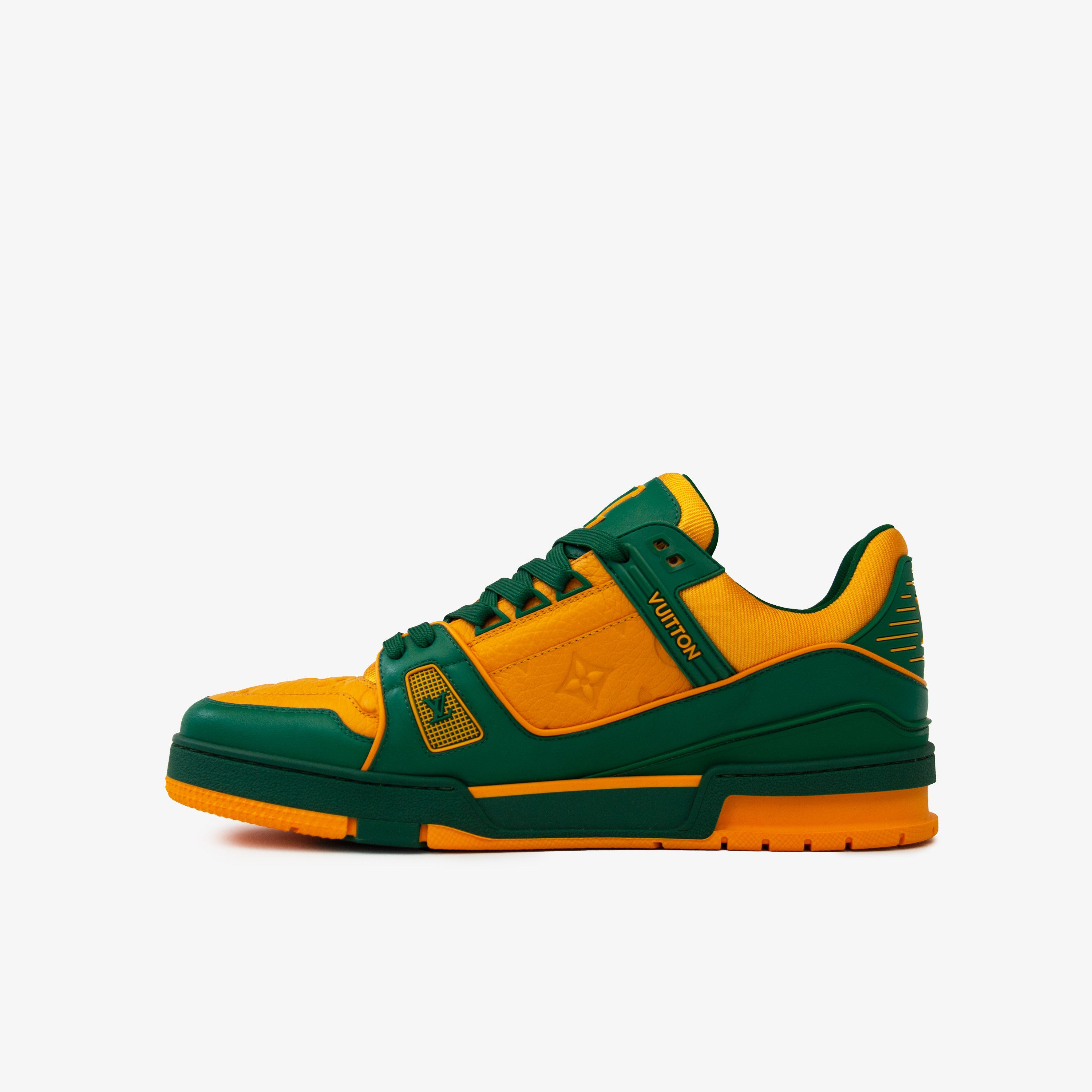 Louis Vuitton LOUIS VUITTON TRAINER SNEAKER MONOGRAM GREEN LV10.5 Size US 11.5 / EU 44-45 - 4 Thumbnail