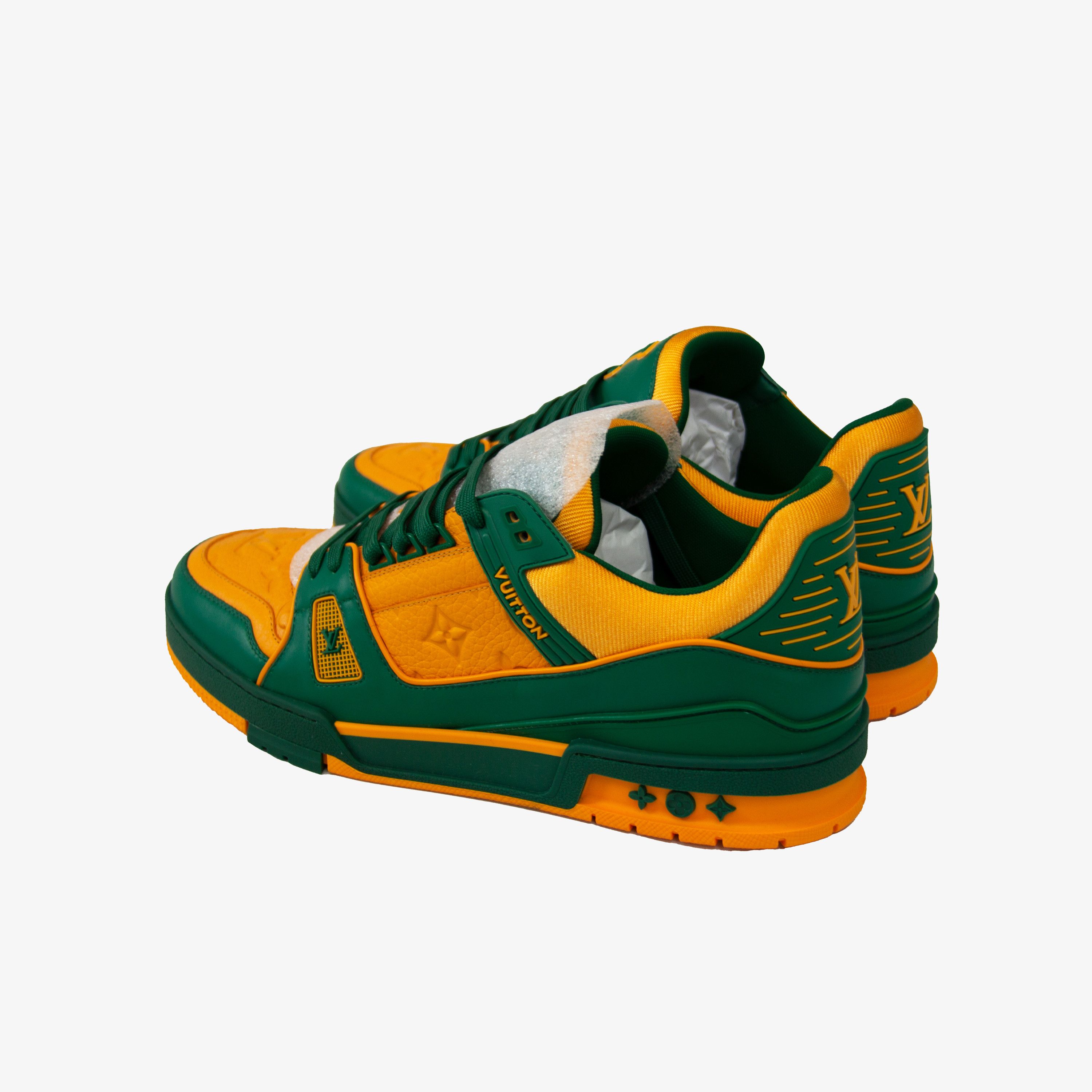 Louis Vuitton LOUIS VUITTON TRAINER SNEAKER MONOGRAM GREEN LV10.5 Size US 11.5 / EU 44-45 - 6 Thumbnail