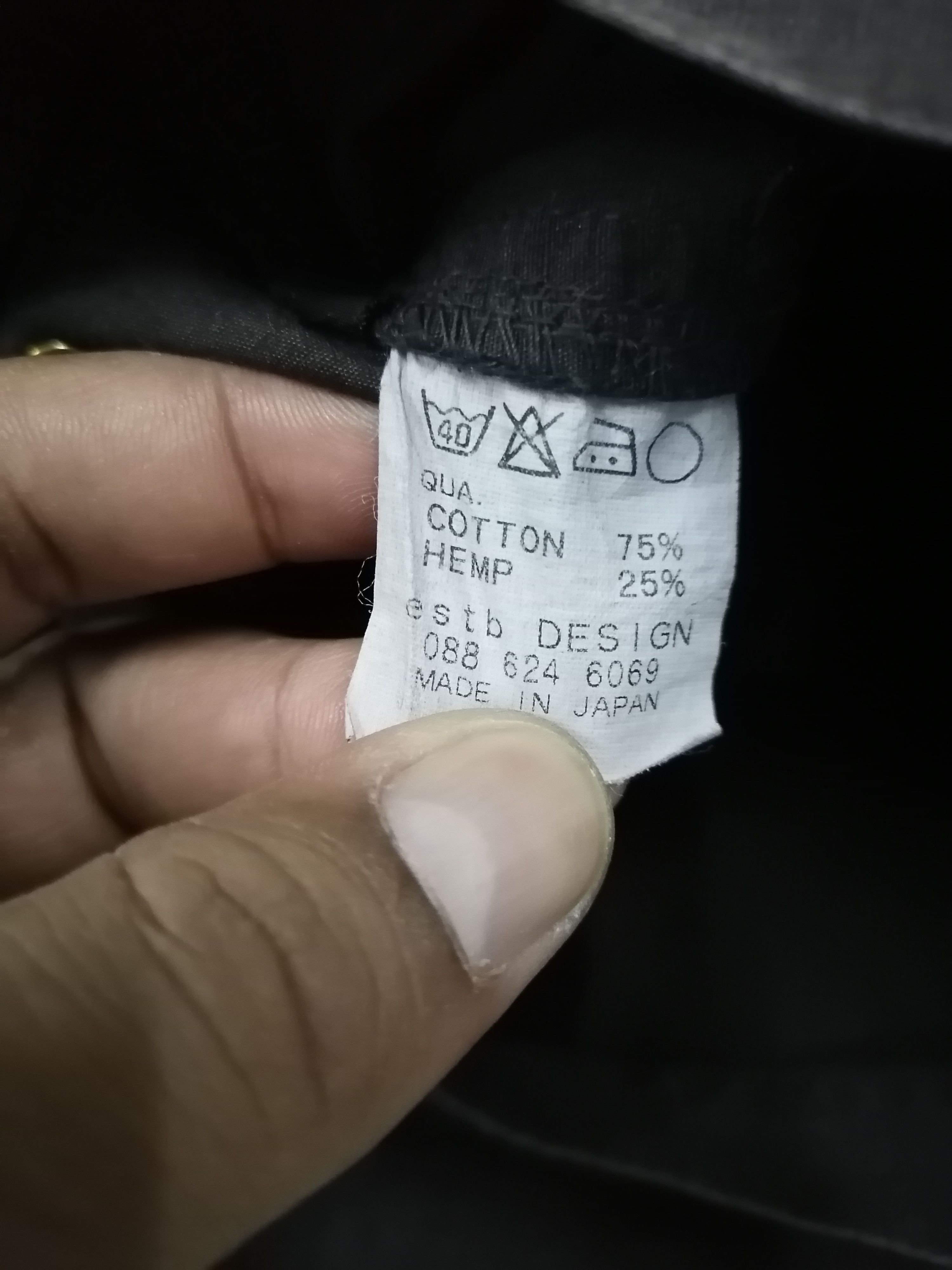 Japanese Brand Etsb Design Person Of Vision Hemp Bondage Zip Trouser Pant Size US 31 - 9 Thumbnail