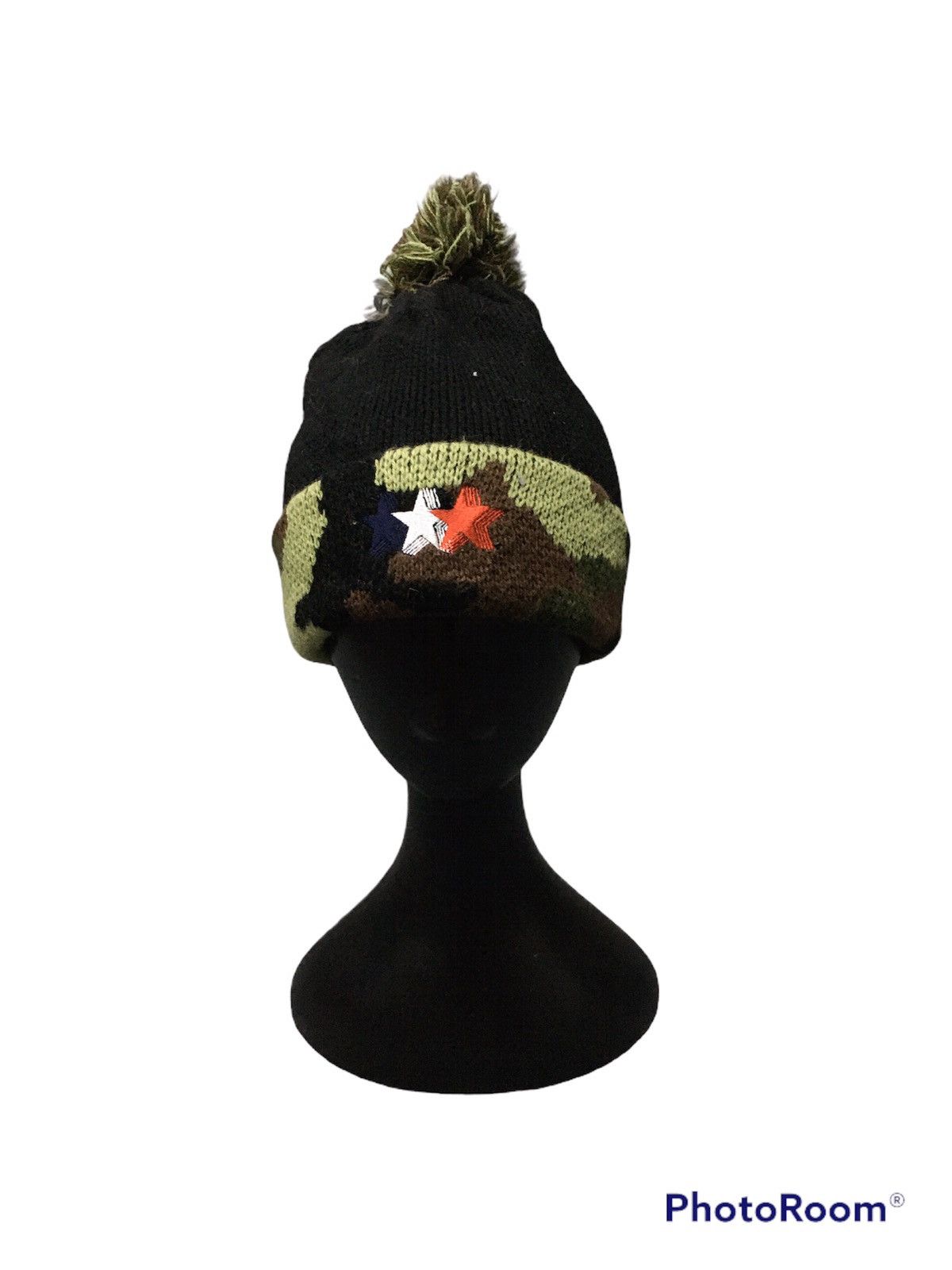 Japanese Brand × Tommy Jeans Tommy Camo Beanie Hat Size ONE SIZE - 1 Thumbnail