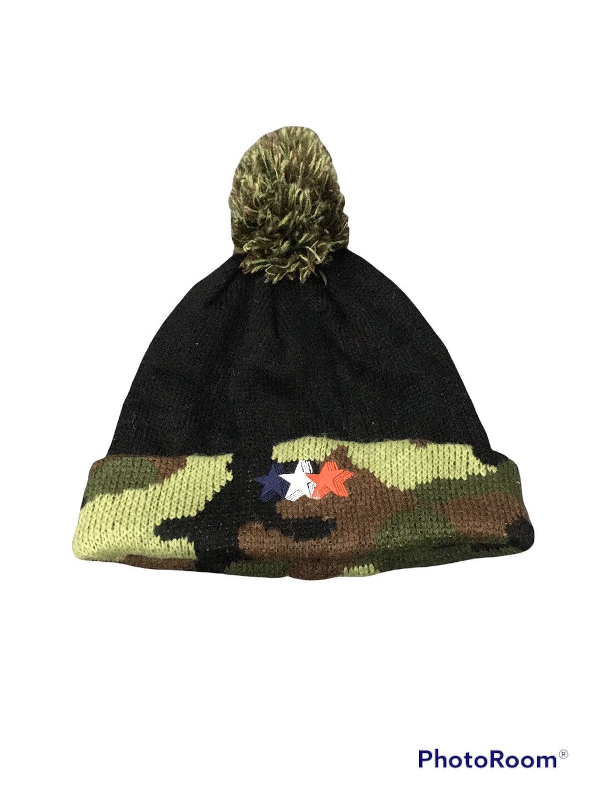 Japanese Brand × Tommy Jeans Tommy Camo Beanie Hat Size ONE SIZE - 4 Thumbnail