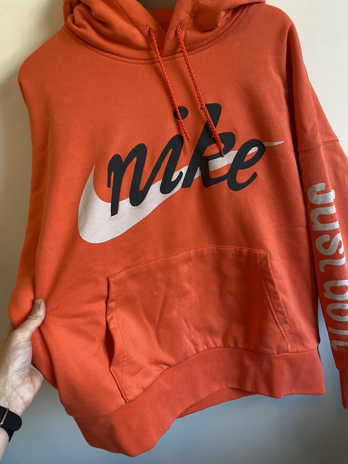 Cactus Plant Flea Market × Nike CPFM Nike Oversized Orange Hoodie Hooded Pullover Size US L / EU 52-54 / 3 - 6 Thumbnail