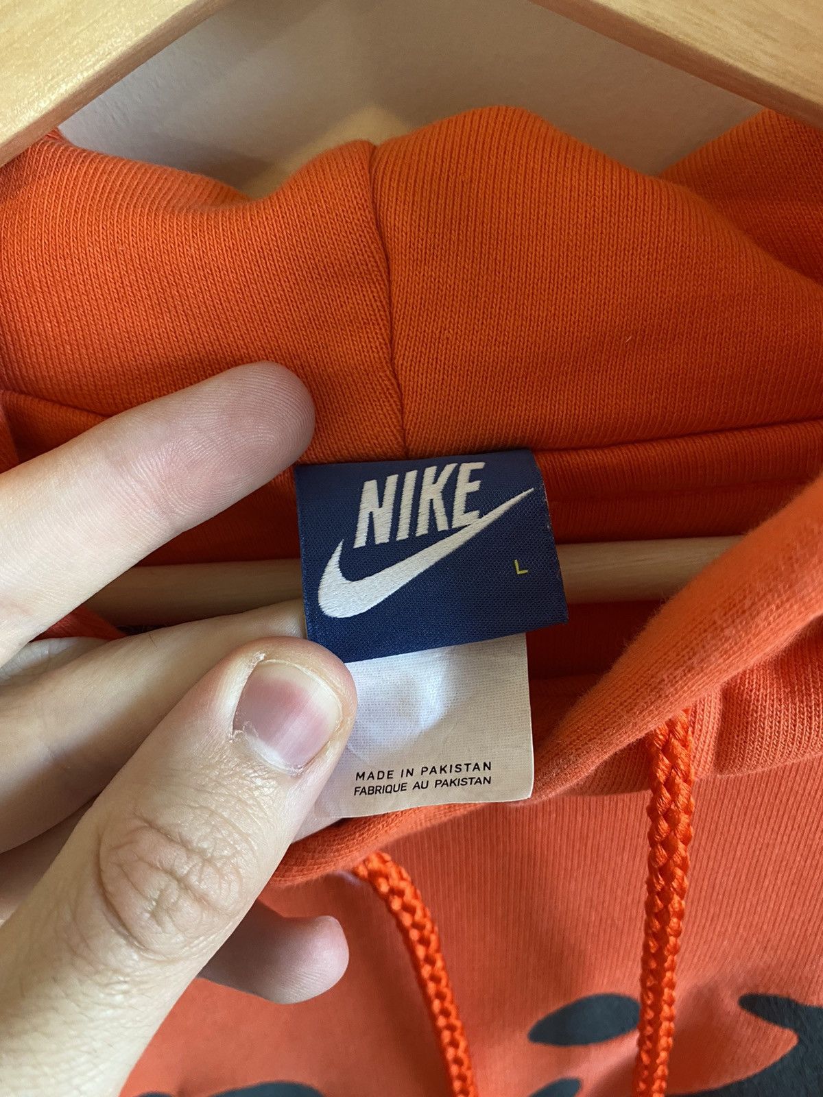 Cactus Plant Flea Market × Nike CPFM Nike Oversized Orange Hoodie Hooded Pullover Size US L / EU 52-54 / 3 - 3 Thumbnail