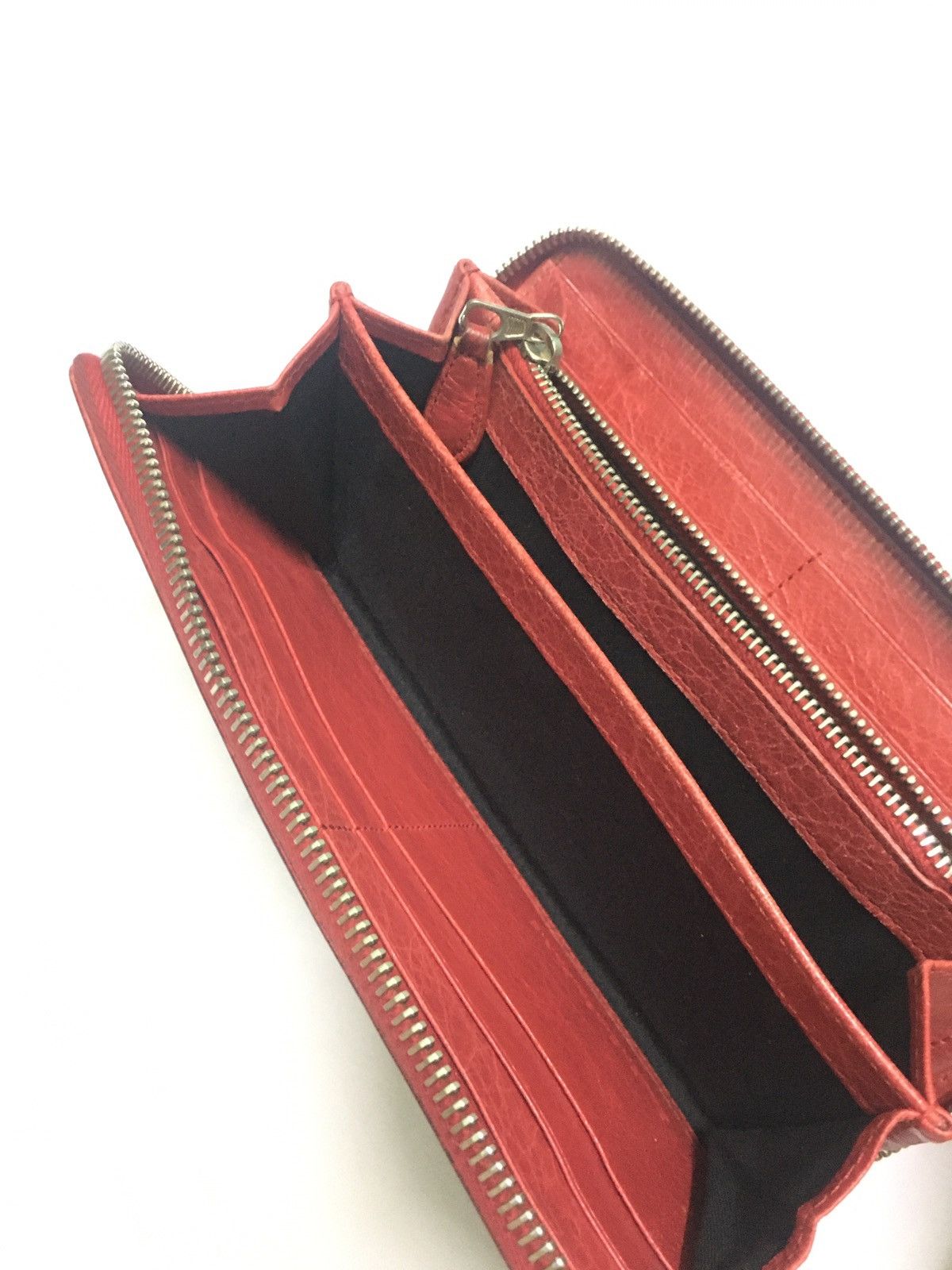 Balenciaga 100% Authentic Balenciaga Motorcycle RED Long Wallet Zipper Size ONE SIZE - 8 Thumbnail
