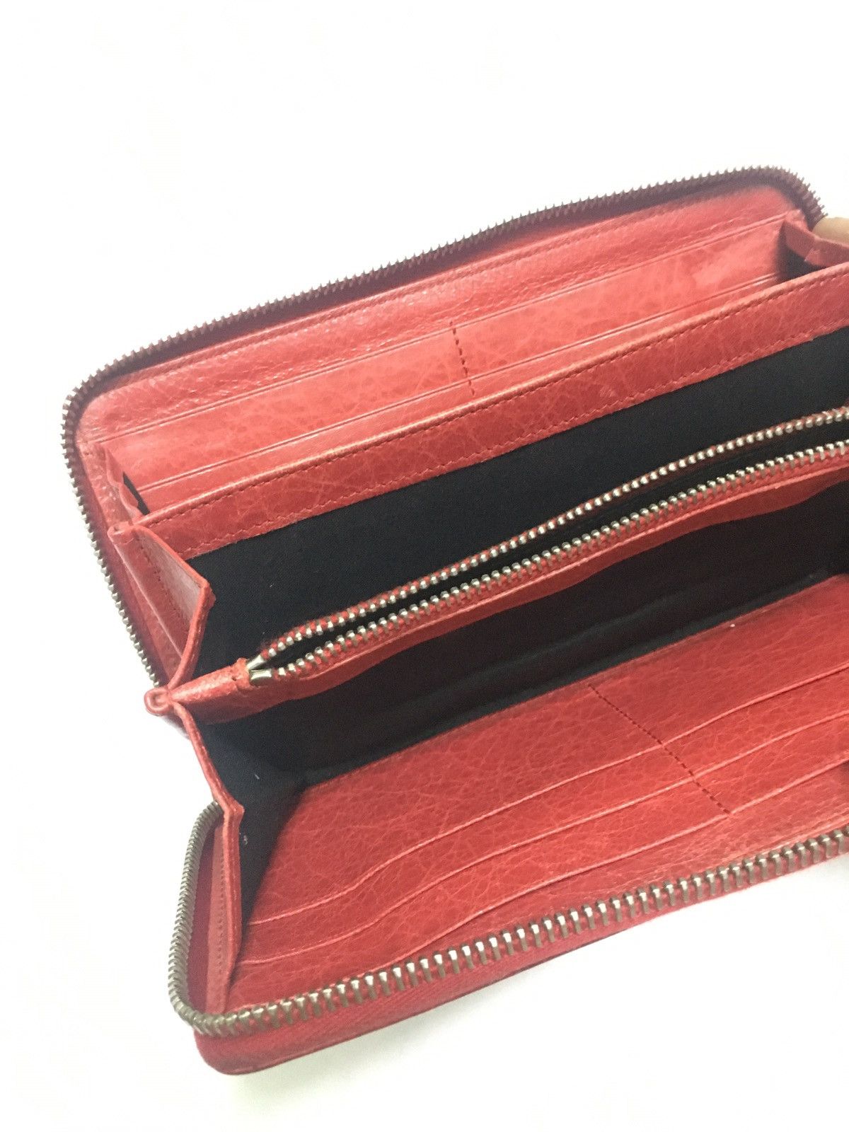 Balenciaga 100% Authentic Balenciaga Motorcycle RED Long Wallet Zipper Size ONE SIZE - 9 Thumbnail