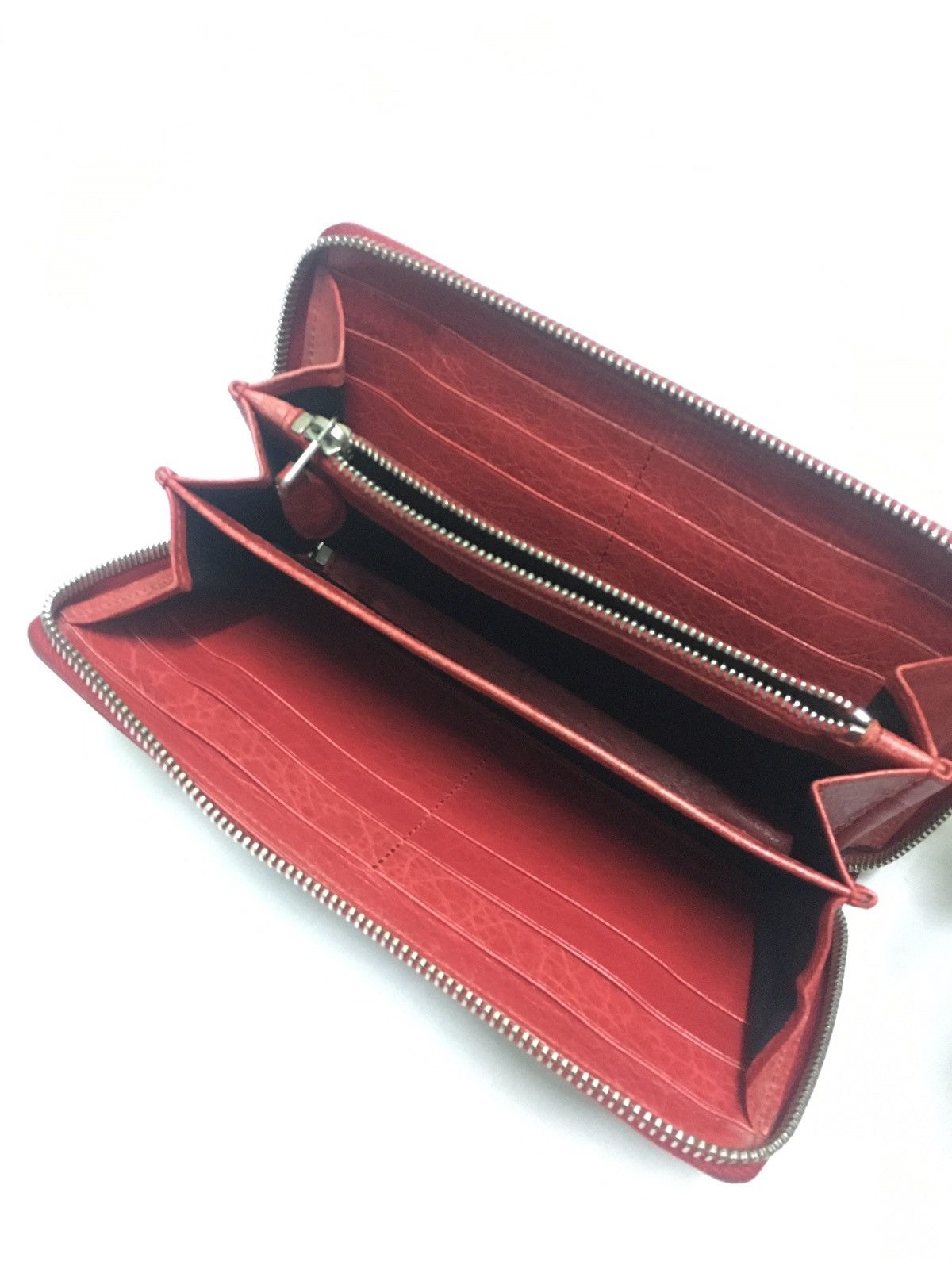 Balenciaga 100% Authentic Balenciaga Motorcycle RED Long Wallet Zipper Size ONE SIZE - 7 Thumbnail