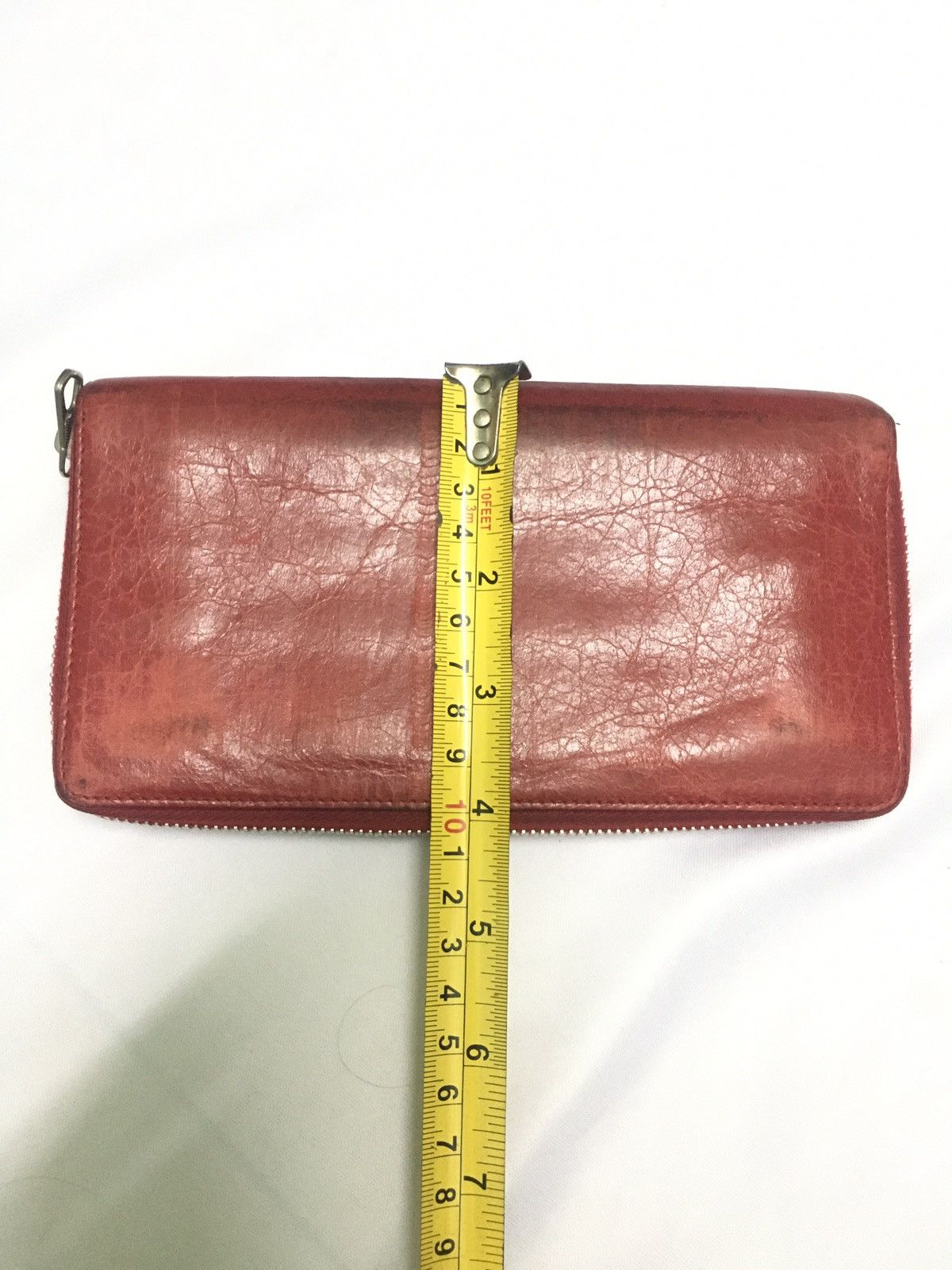 Balenciaga 100% Authentic Balenciaga Motorcycle RED Long Wallet Zipper Size ONE SIZE - 3 Thumbnail