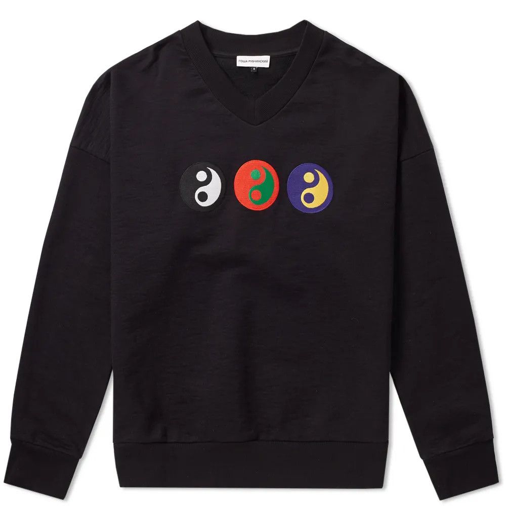 Gosha Rubchinskiy Gosha Rubchinskiy Yin Yang Crewneck Sweat Black Size US M / EU 48-50 / 2 - 3 Thumbnail
