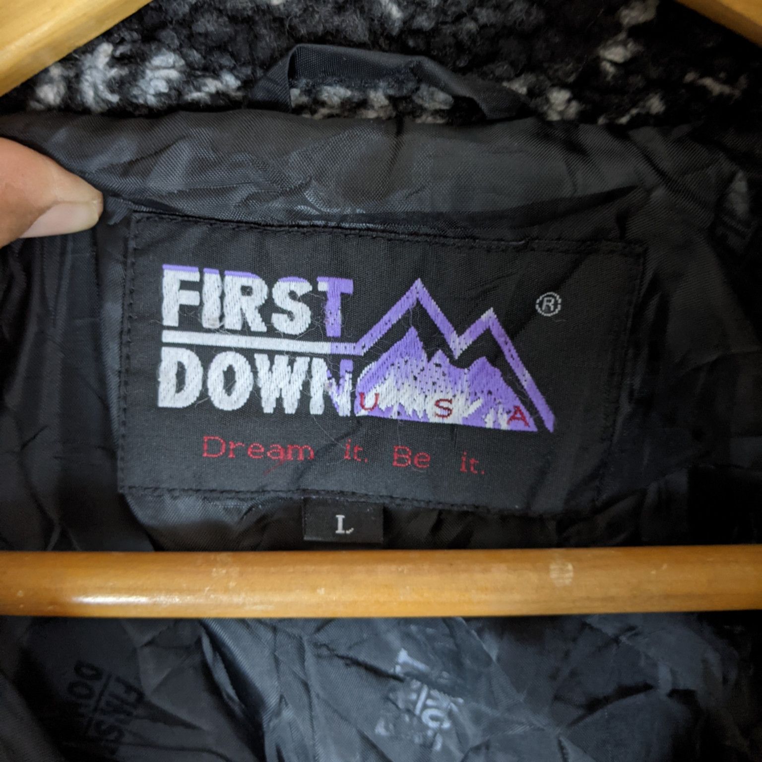Japanese Brand FIRST DOWN Fluffy Sherpa Jacket Christmas Thanksgiving Size US L / EU 52-54 / 3 - 10 Thumbnail