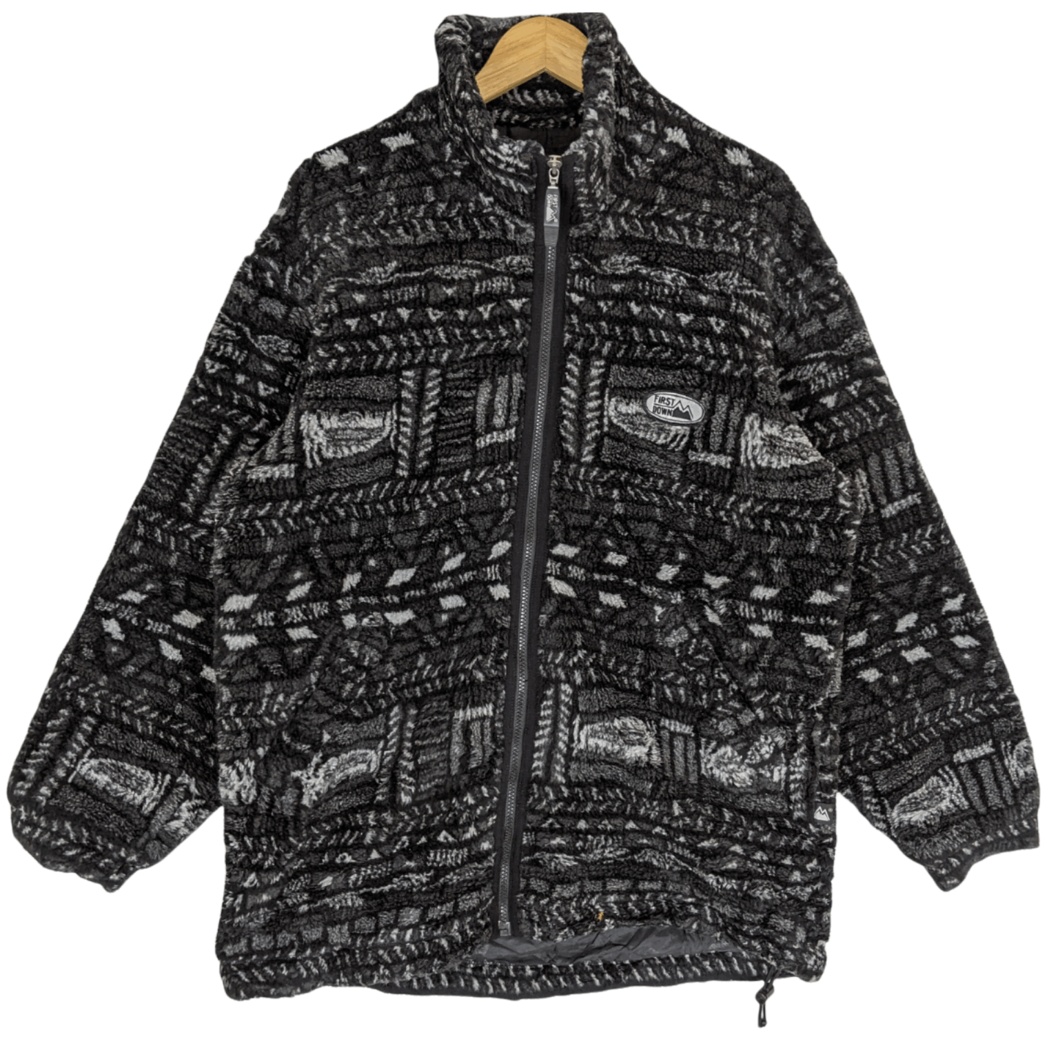 Japanese Brand FIRST DOWN Fluffy Sherpa Jacket Christmas Thanksgiving Size US L / EU 52-54 / 3 - 2 Thumbnail