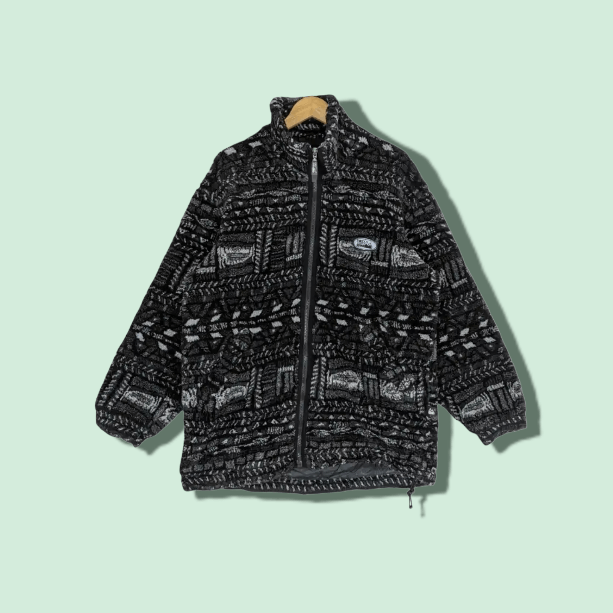 Japanese Brand FIRST DOWN Fluffy Sherpa Jacket Christmas Thanksgiving Size US L / EU 52-54 / 3 - 1 Thumbnail
