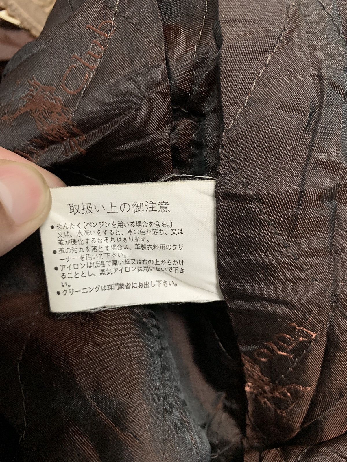 Genuine Leather Polo Club Spellout Flight Bomber Leather Jacket Size US M / EU 48-50 / 2 - 15 Thumbnail