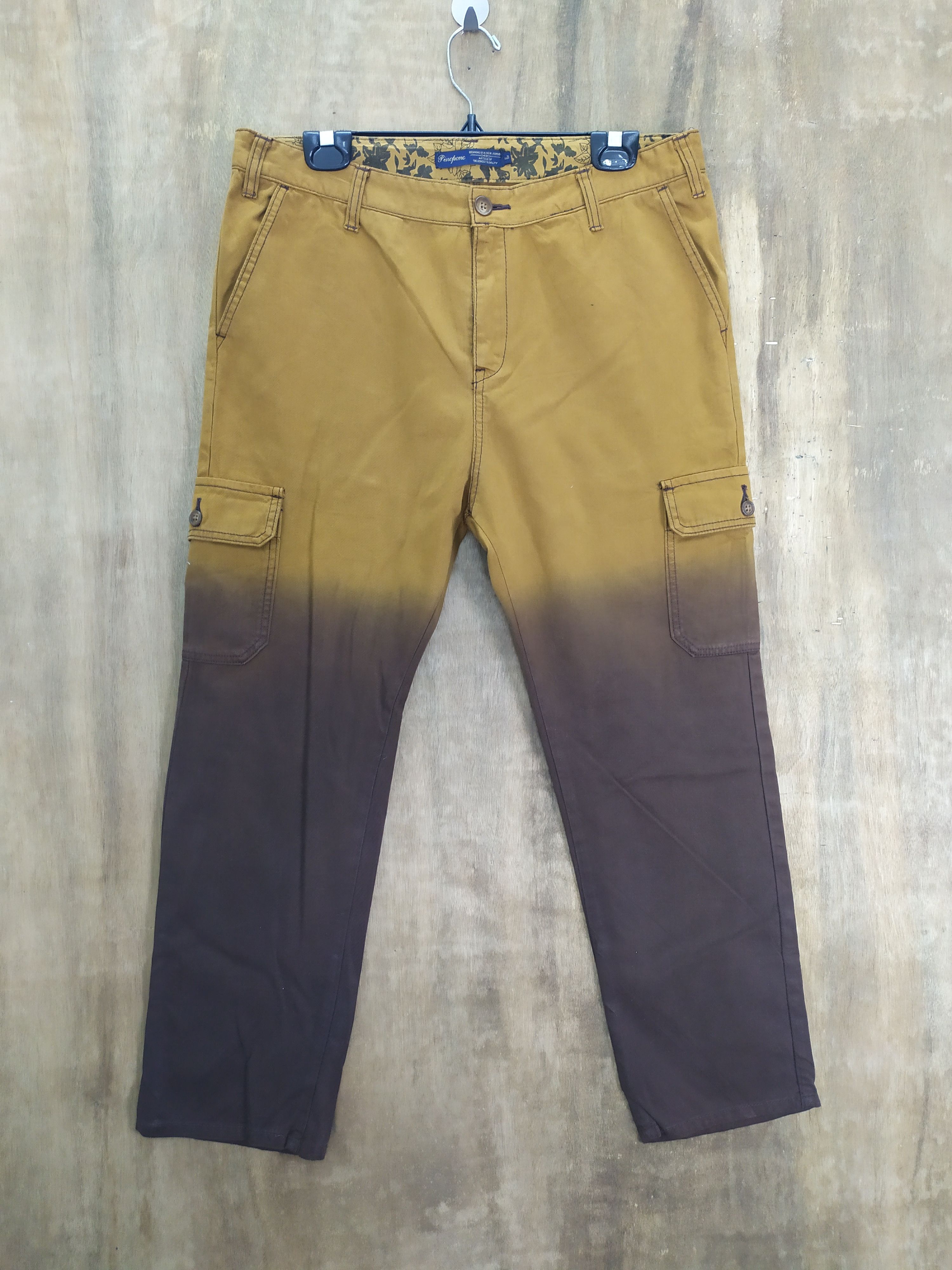 Japanese Brand PINCPONC STREETWEAR CARGO PANTS DOUBLE COLOUR Size US 33 - 1 Thumbnail