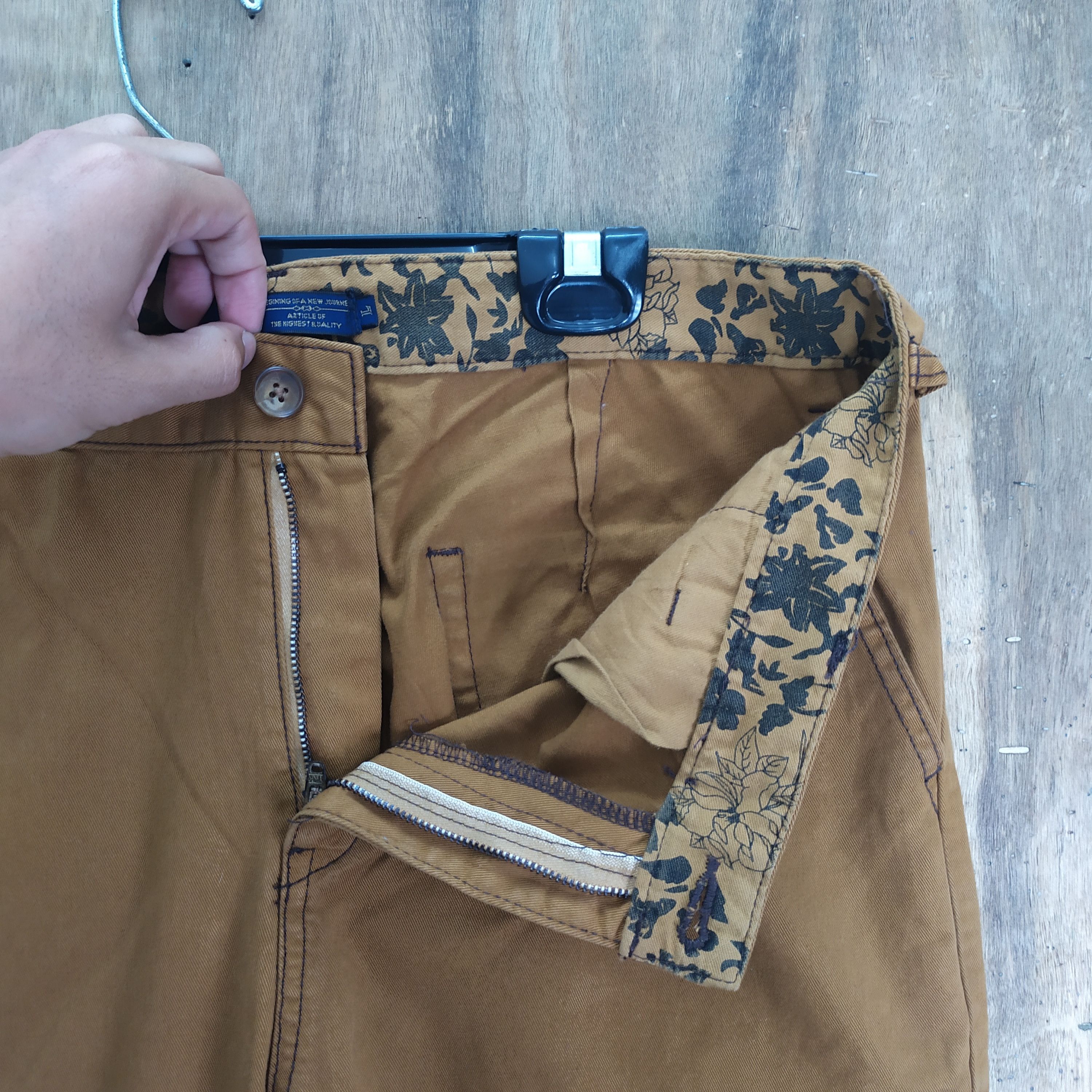Japanese Brand PINCPONC STREETWEAR CARGO PANTS DOUBLE COLOUR Size US 33 - 8 Thumbnail