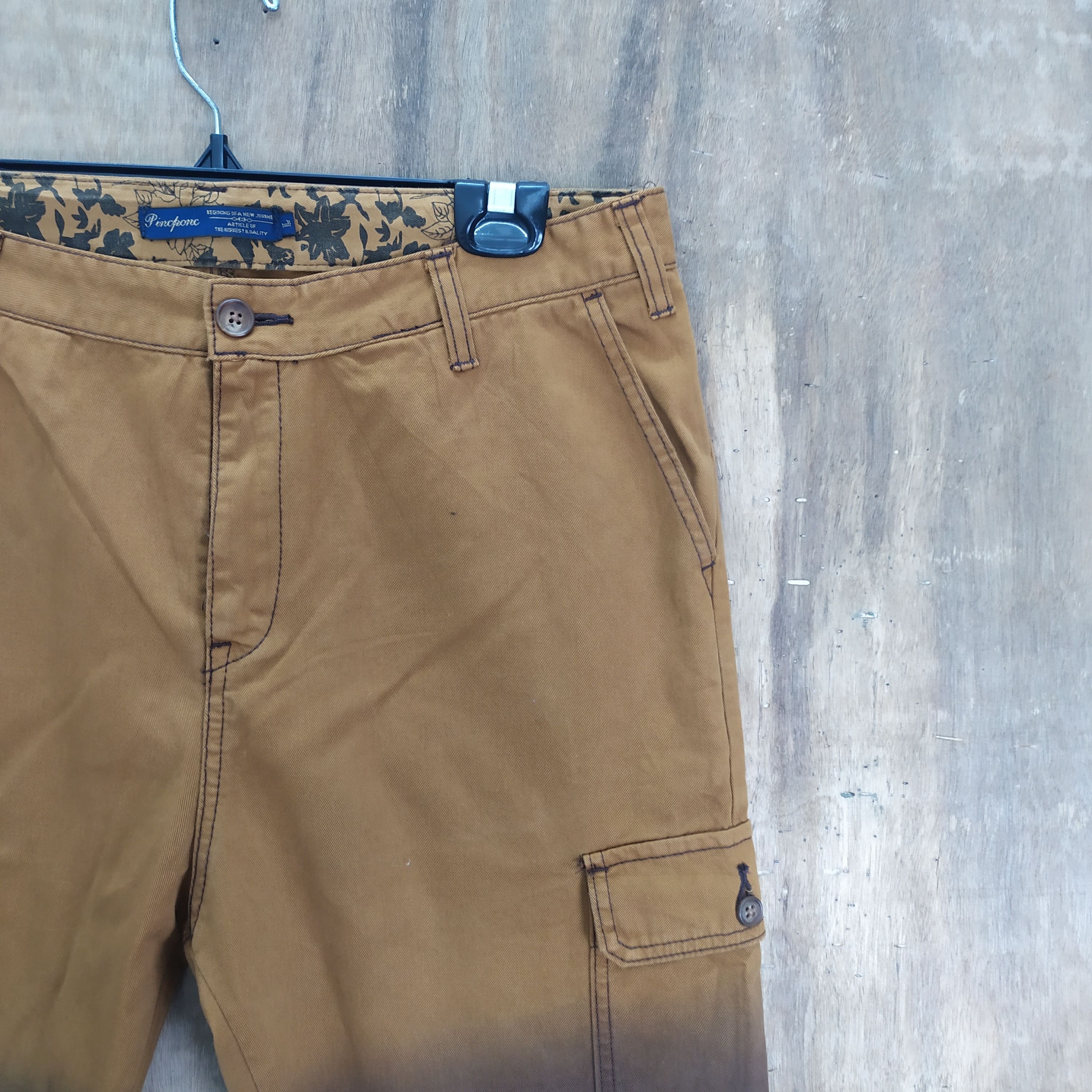 Japanese Brand PINCPONC STREETWEAR CARGO PANTS DOUBLE COLOUR Size US 33 - 2 Thumbnail