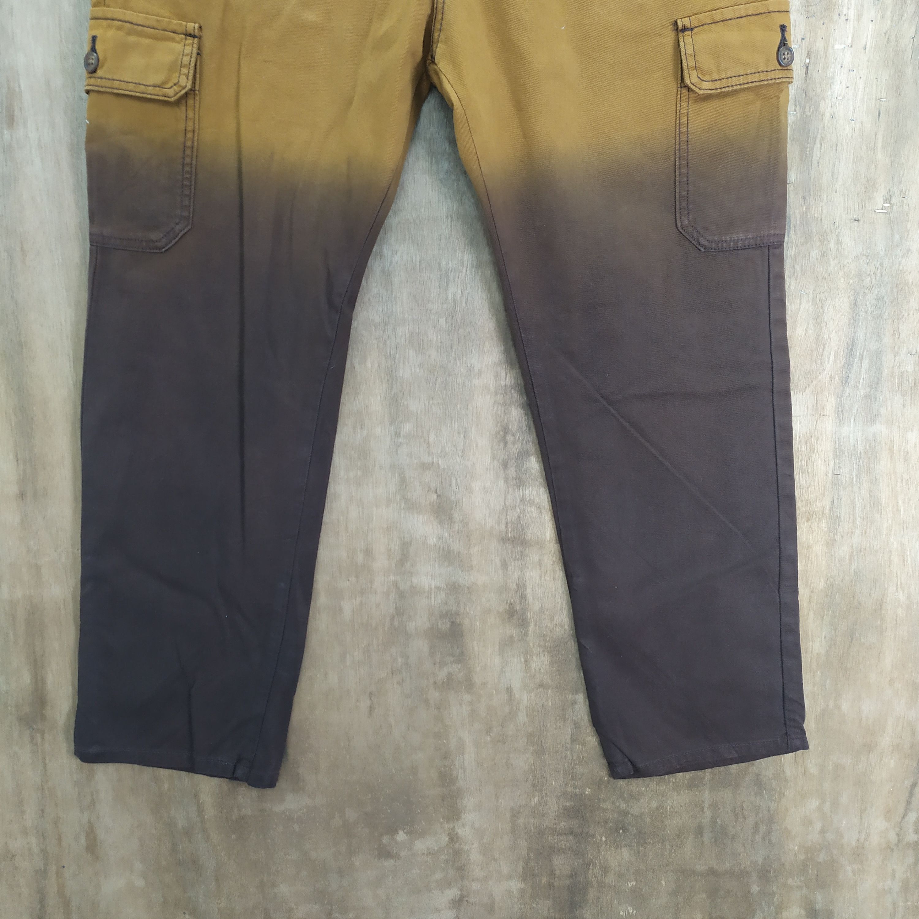 Japanese Brand PINCPONC STREETWEAR CARGO PANTS DOUBLE COLOUR Size US 33 - 4 Thumbnail