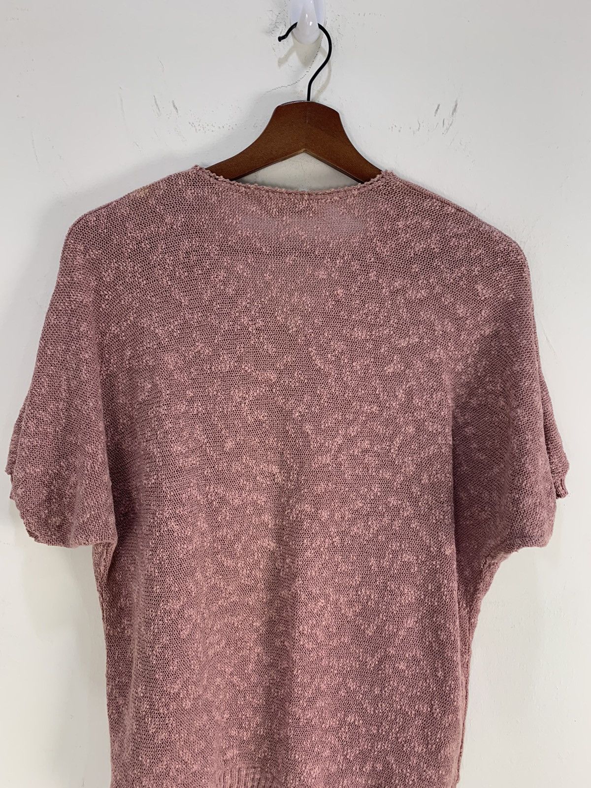 Aran Isles Knitwear × Designer × Japanese Brand WEE ROANNA MeshNet Intarsia Floral Graphic Knitwear Sweater Size US M / EU 48-50 / 2 - 9 Thumbnail