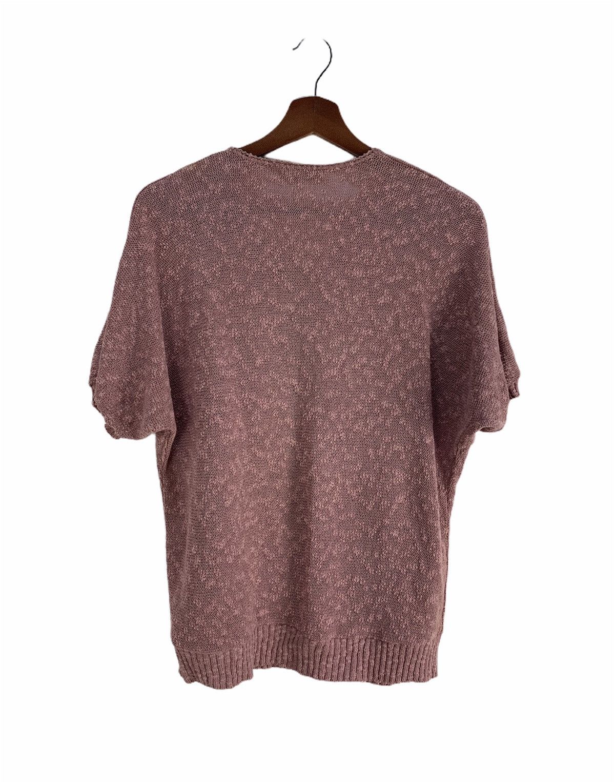 Aran Isles Knitwear × Designer × Japanese Brand WEE ROANNA MeshNet Intarsia Floral Graphic Knitwear Sweater Size US M / EU 48-50 / 2 - 2 Thumbnail