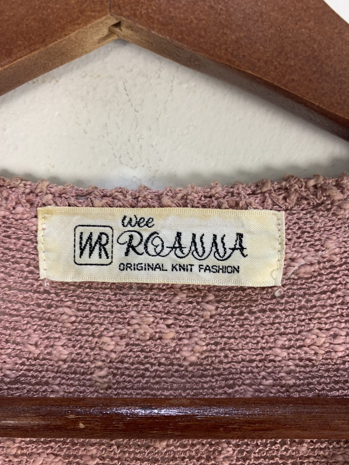 Aran Isles Knitwear × Designer × Japanese Brand WEE ROANNA MeshNet Intarsia Floral Graphic Knitwear Sweater Size US M / EU 48-50 / 2 - 13 Thumbnail