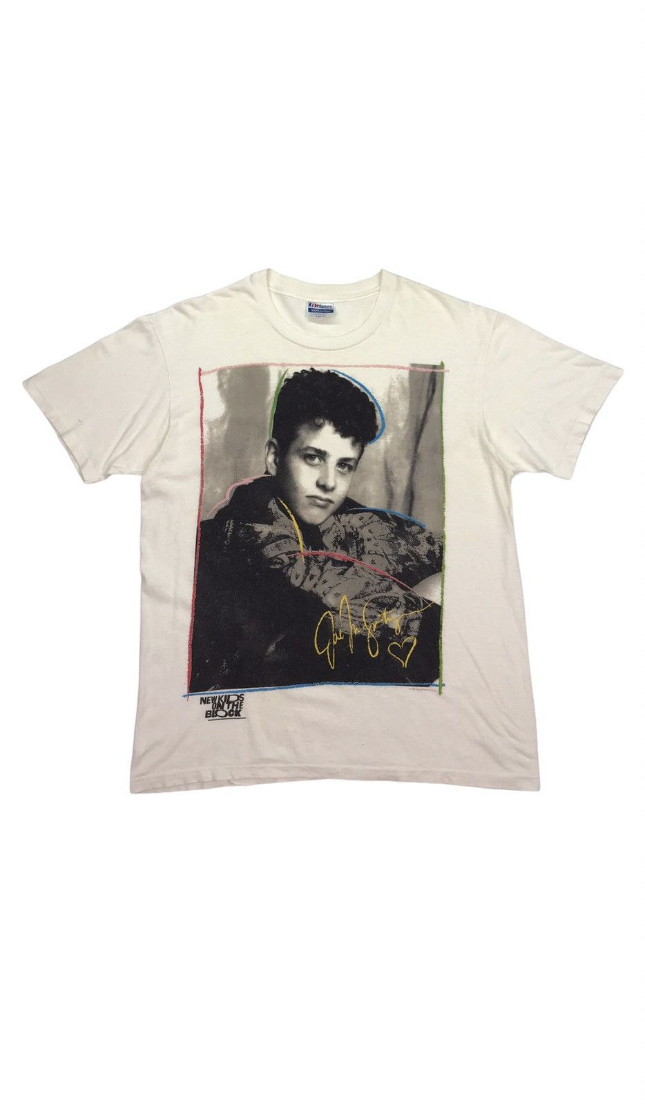 Band Tees × Vintage NEW KIDS ON THE BLOCK 80s promo t-shirt Size US L / EU 52-54 / 3 - 1 Thumbnail