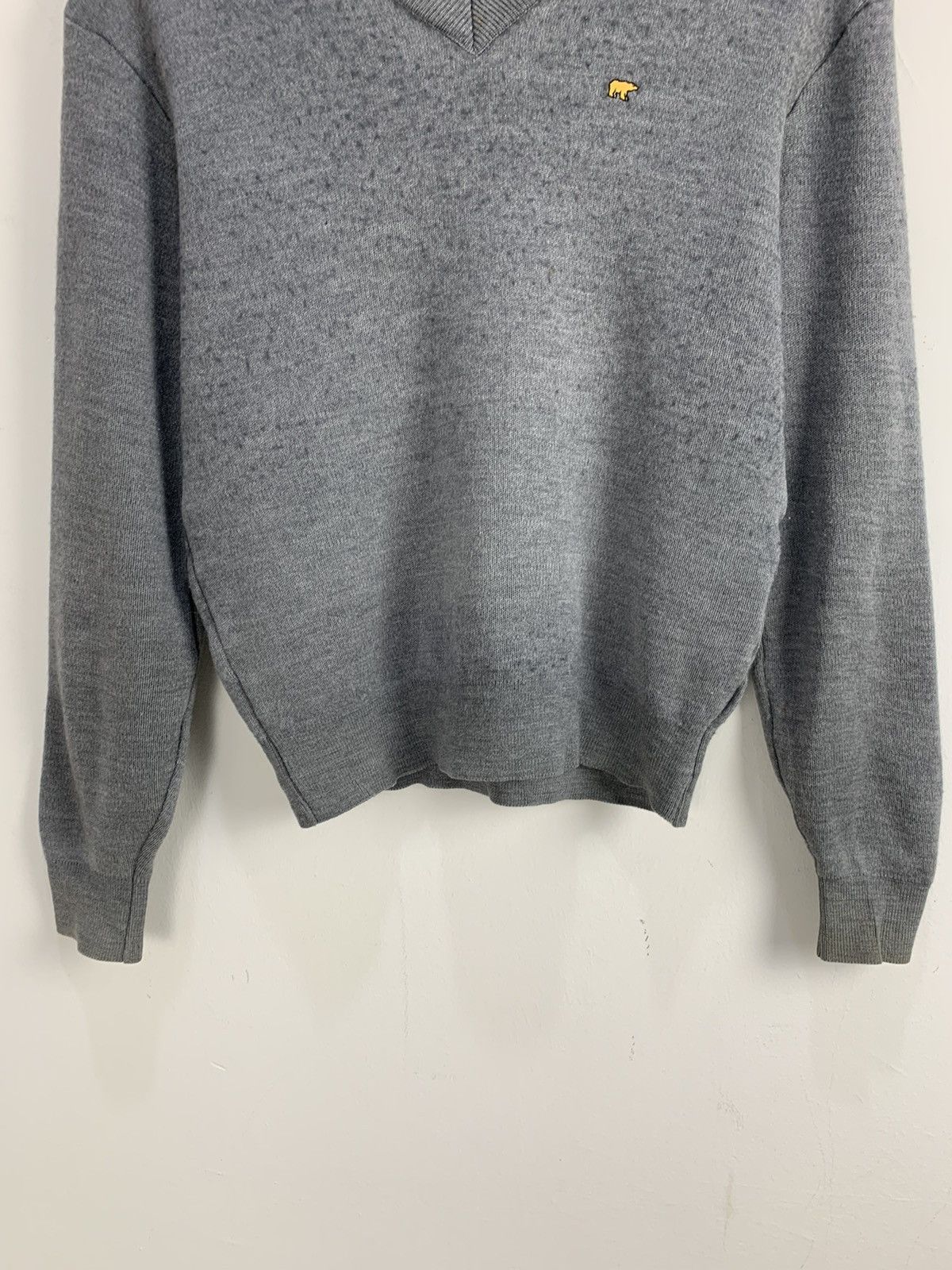 Aran Sweater Market × Designer × Golden Bear GOLDEN BEAR Vintage 90s Embroidery Logo Knit Jumper Sweater Size US S / EU 44-46 / 1 - 4 Thumbnail