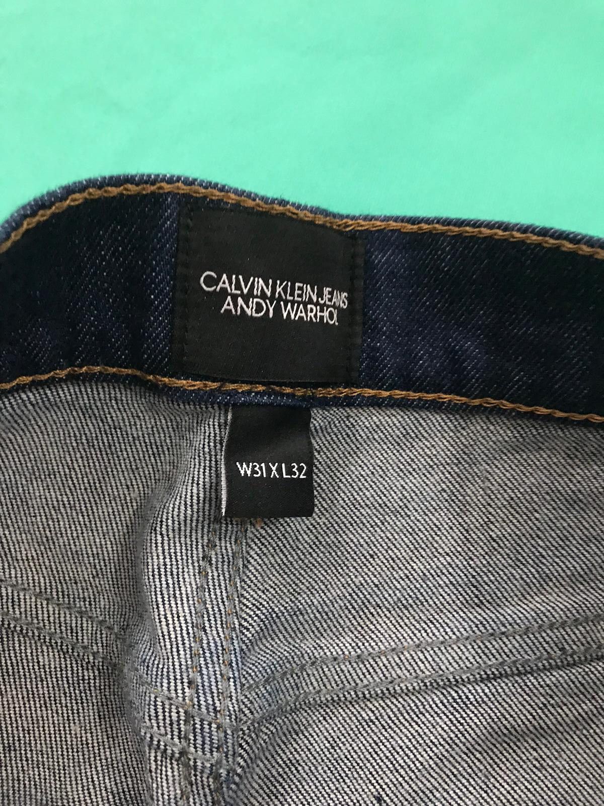 Andy Warhol × Calvin Klein Rp24 - Calvin Klein Jeans & Andy Warhol Denim Jean Size US 31 - 5 Thumbnail
