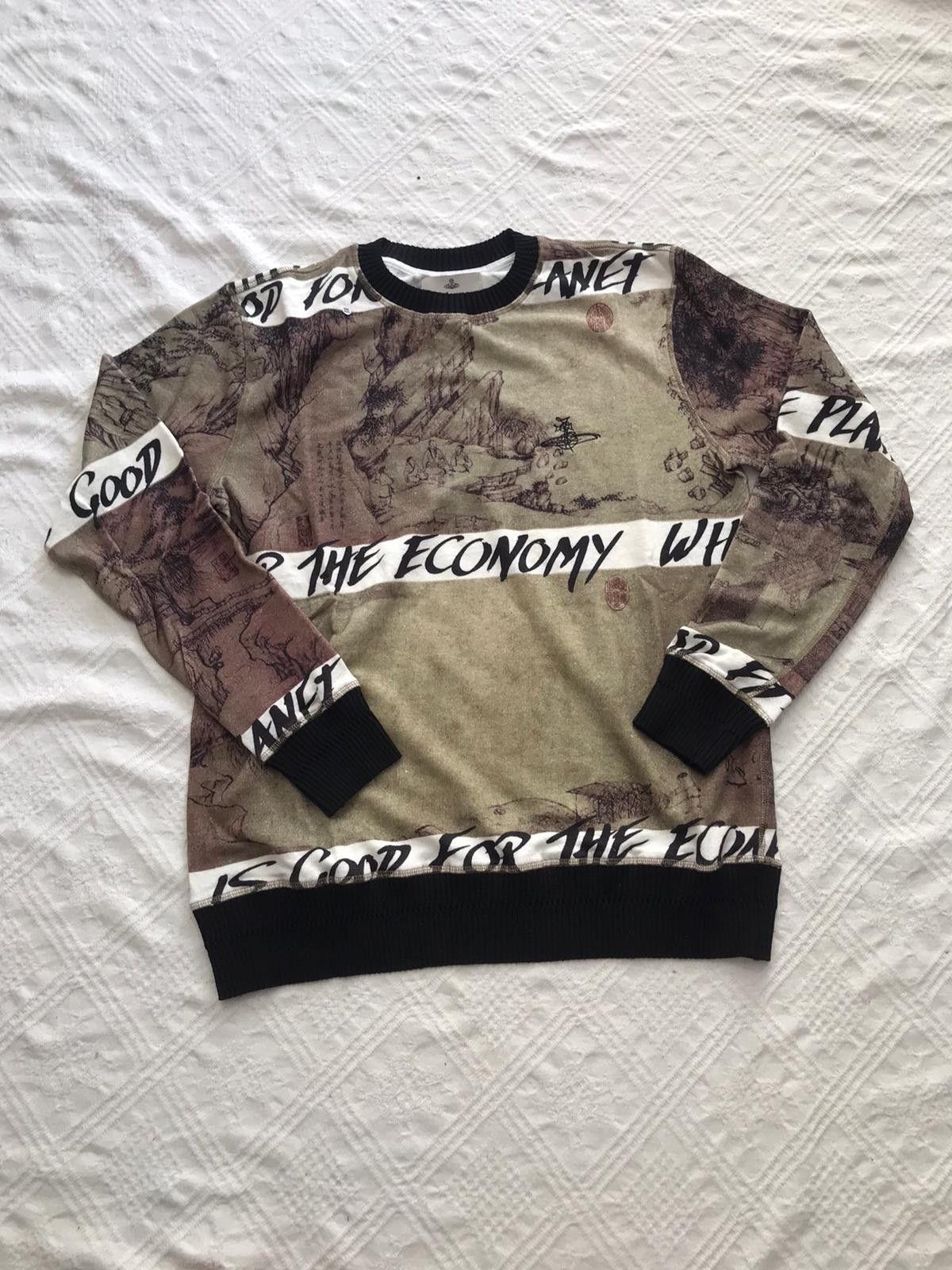 Vivienne Westwood Pr25 - Vivienne Westwood Sketch Landscape “Economy” Sweat Size US M / EU 48-50 / 2 - 1 Thumbnail