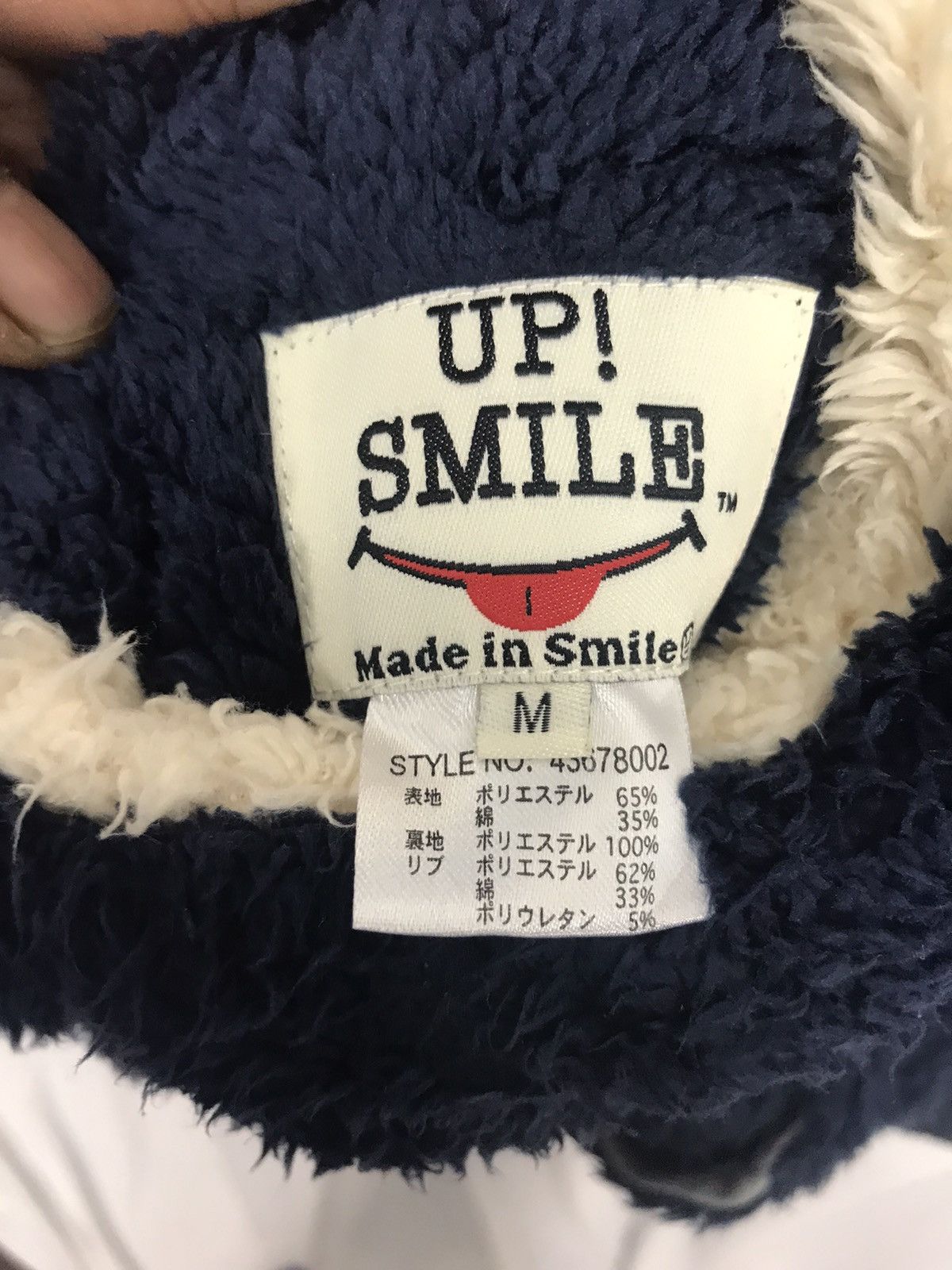 Japanese Brand Up smile reversible snap button sweater Size US S / EU 44-46 / 1 - 5 Thumbnail