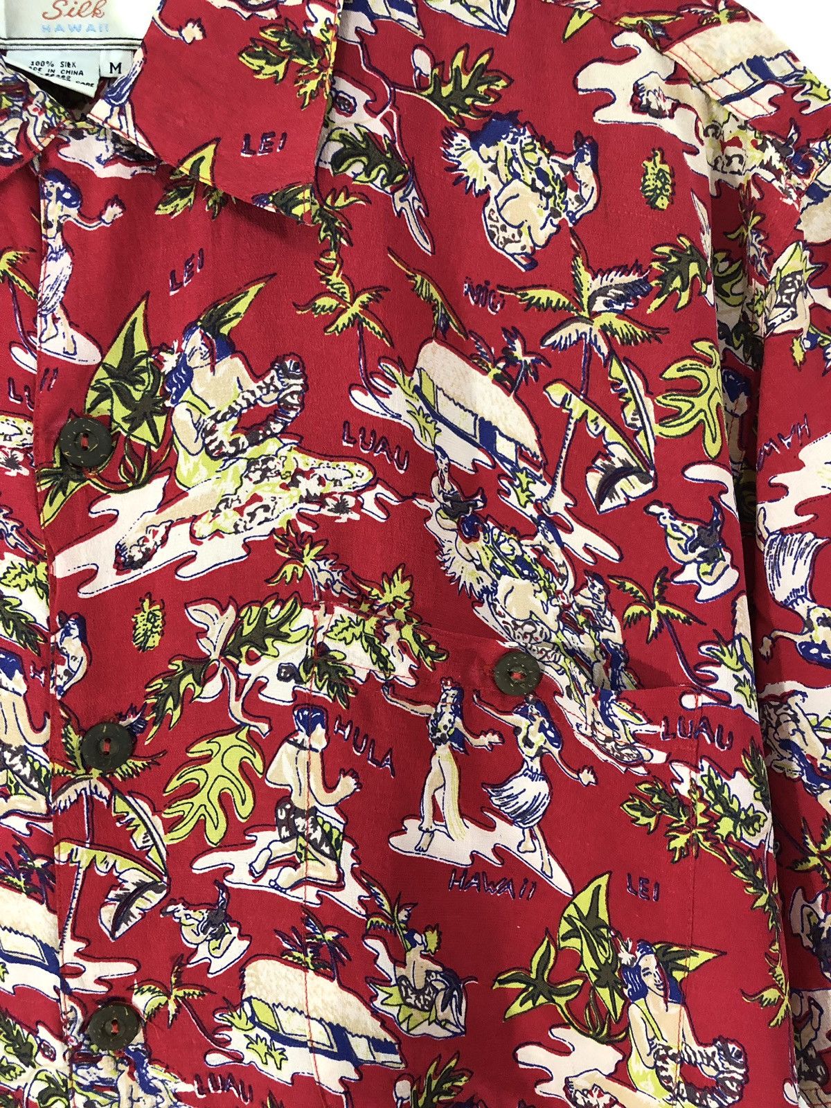 Vintage Aloha Hawaiian Shirt Avanti 100% Silk Size US M / EU 48-50 / 2 - 5 Thumbnail