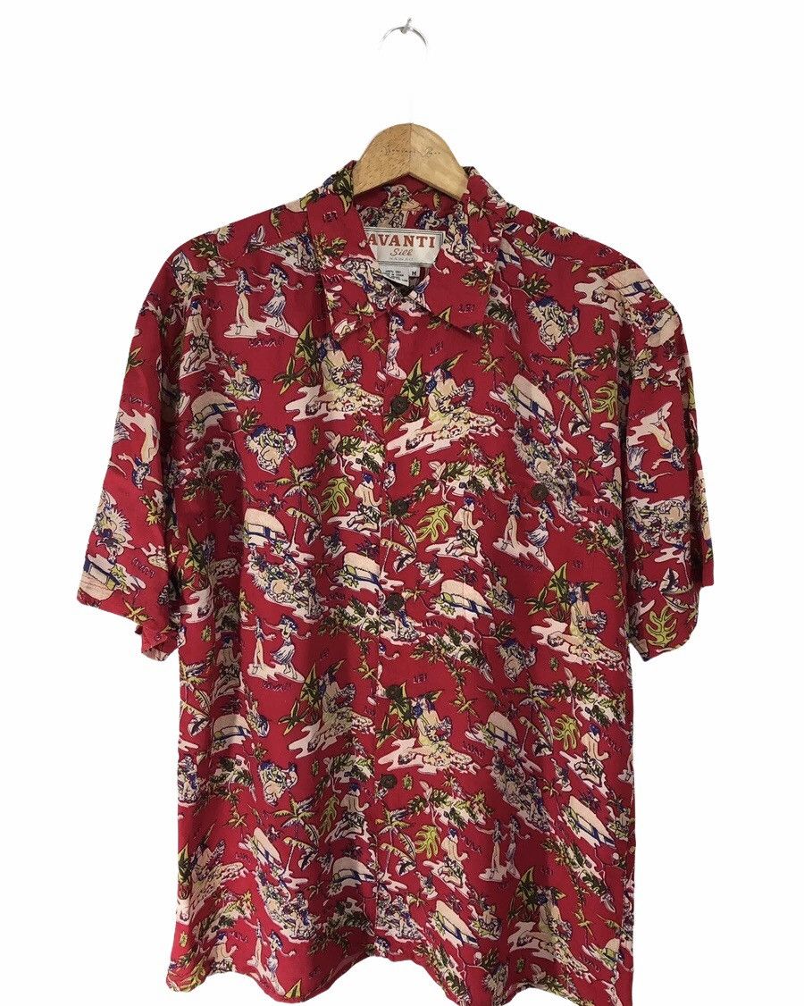 Aloha Hawaiian Shirt Avanti 100% Silk