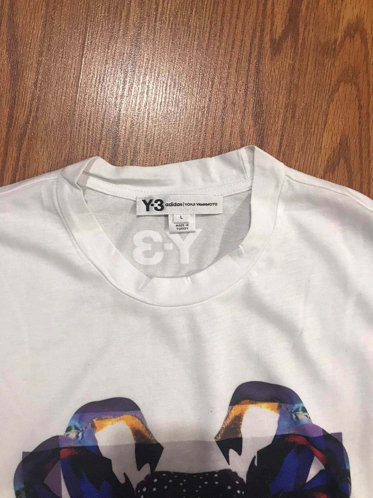 Adidas × Y-3 × Yohji Yamamoto Yohji Yamamoto & Y-3 & Adidas Printed Tshirt Size US L / EU 52-54 / 3 - 2 Thumbnail