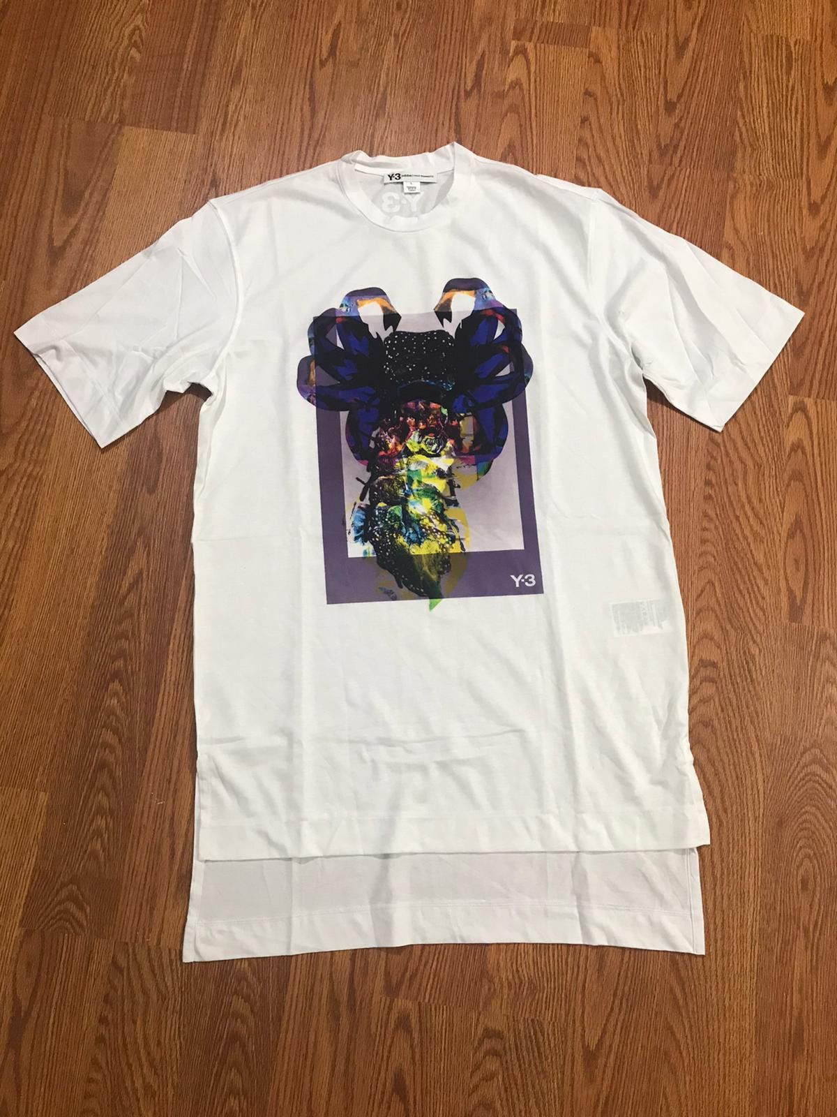 Adidas × Y-3 × Yohji Yamamoto Yohji Yamamoto & Y-3 & Adidas Printed Tshirt Size US L / EU 52-54 / 3 - 1 Thumbnail