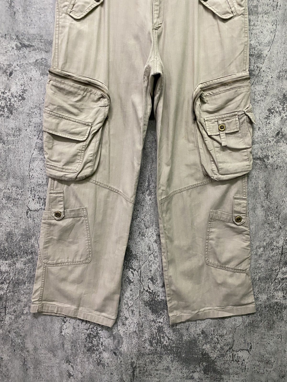Japanese Brand MASSAM Multipocket Cargo Tactical Pants Size US 33 - 8 Thumbnail