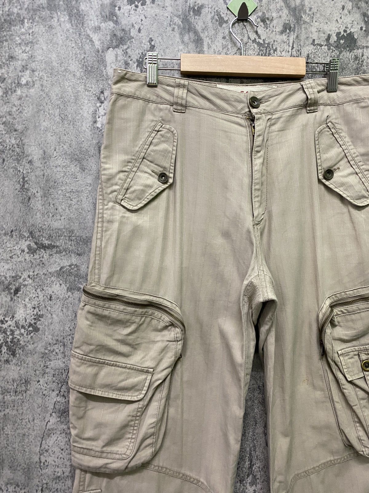 Japanese Brand MASSAM Multipocket Cargo Tactical Pants Size US 33 - 4 Thumbnail